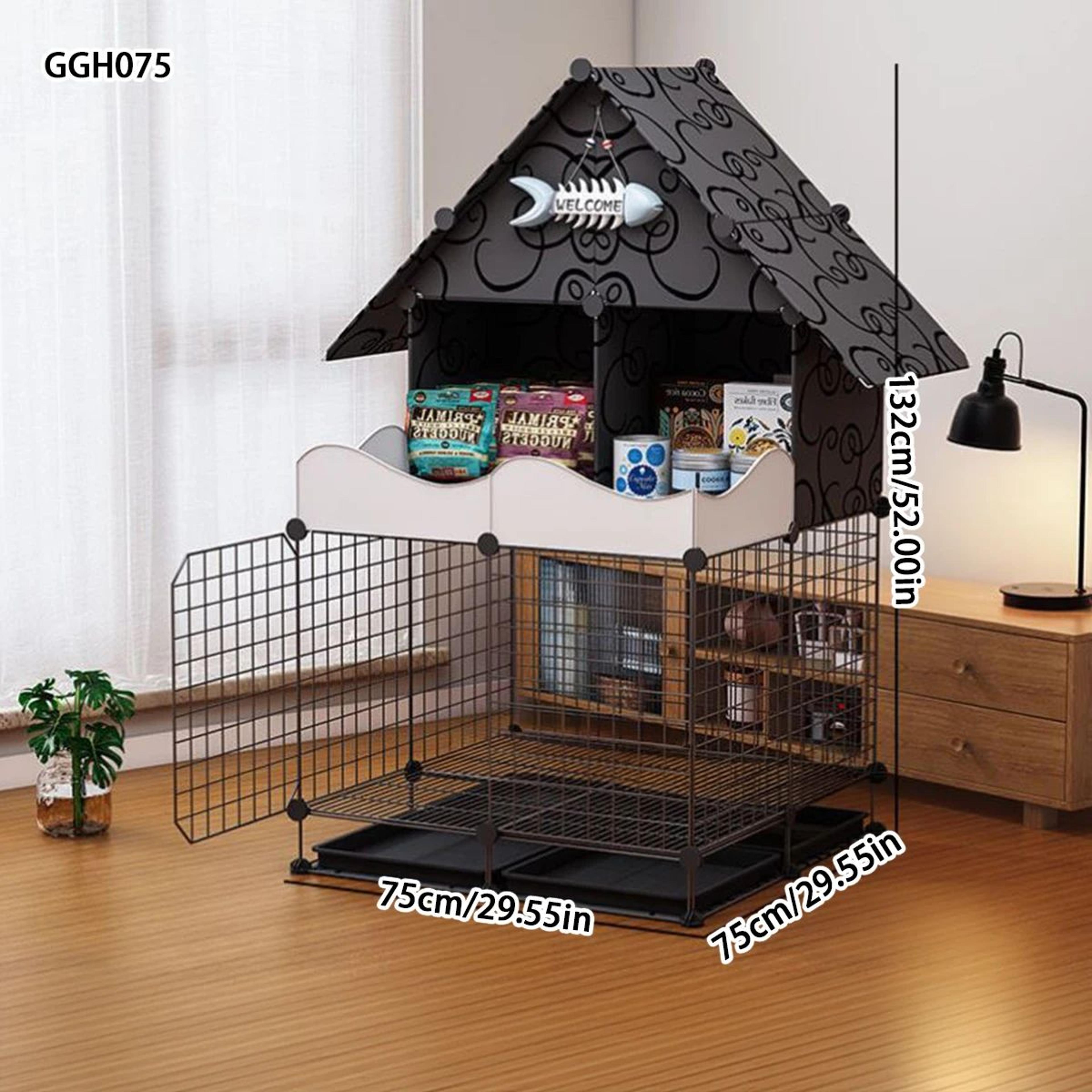 Large Multi Level Cat Villa Cage With Climbing Frame 7