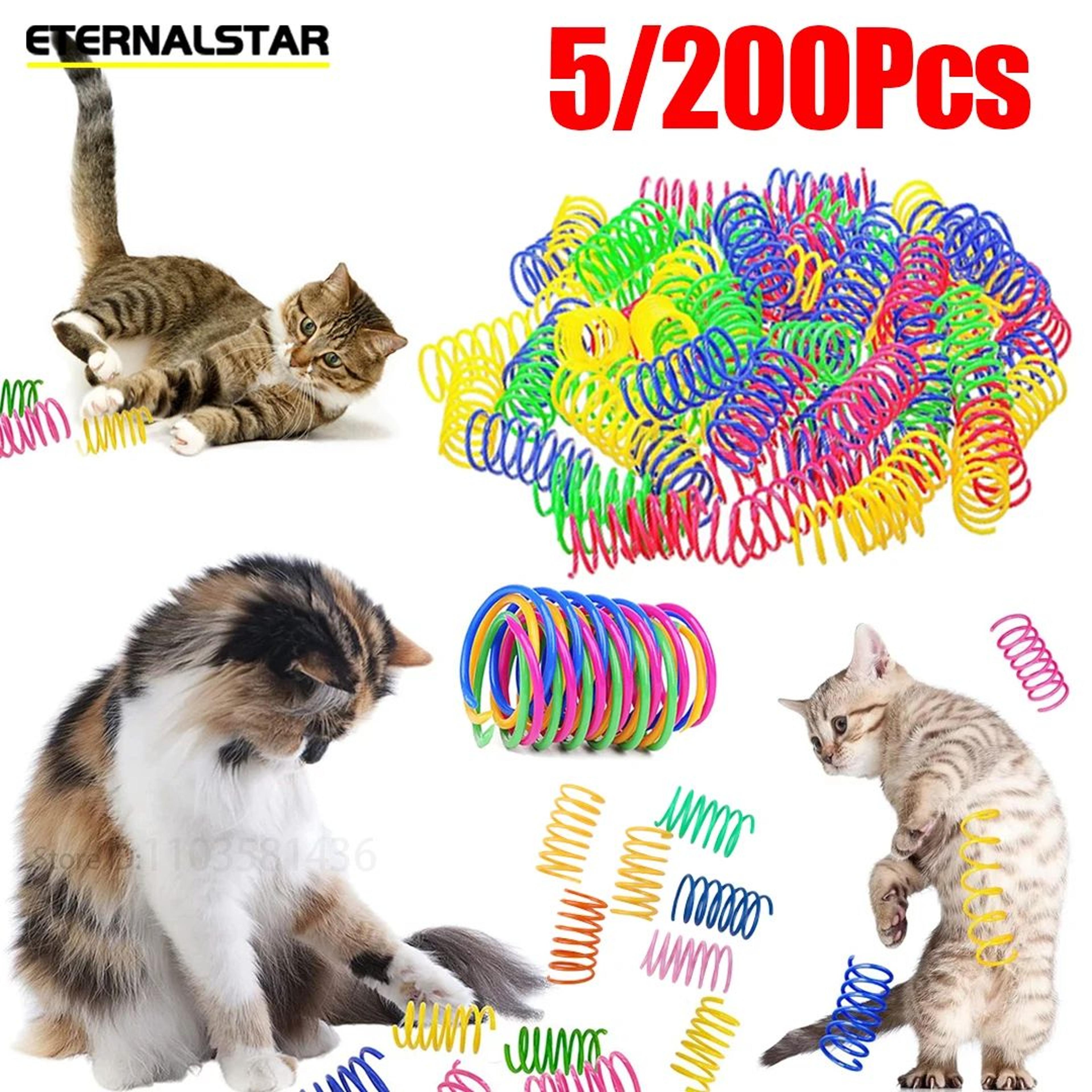 Colorful Cat Spring Toy Set For Interactive Indoor Play 6