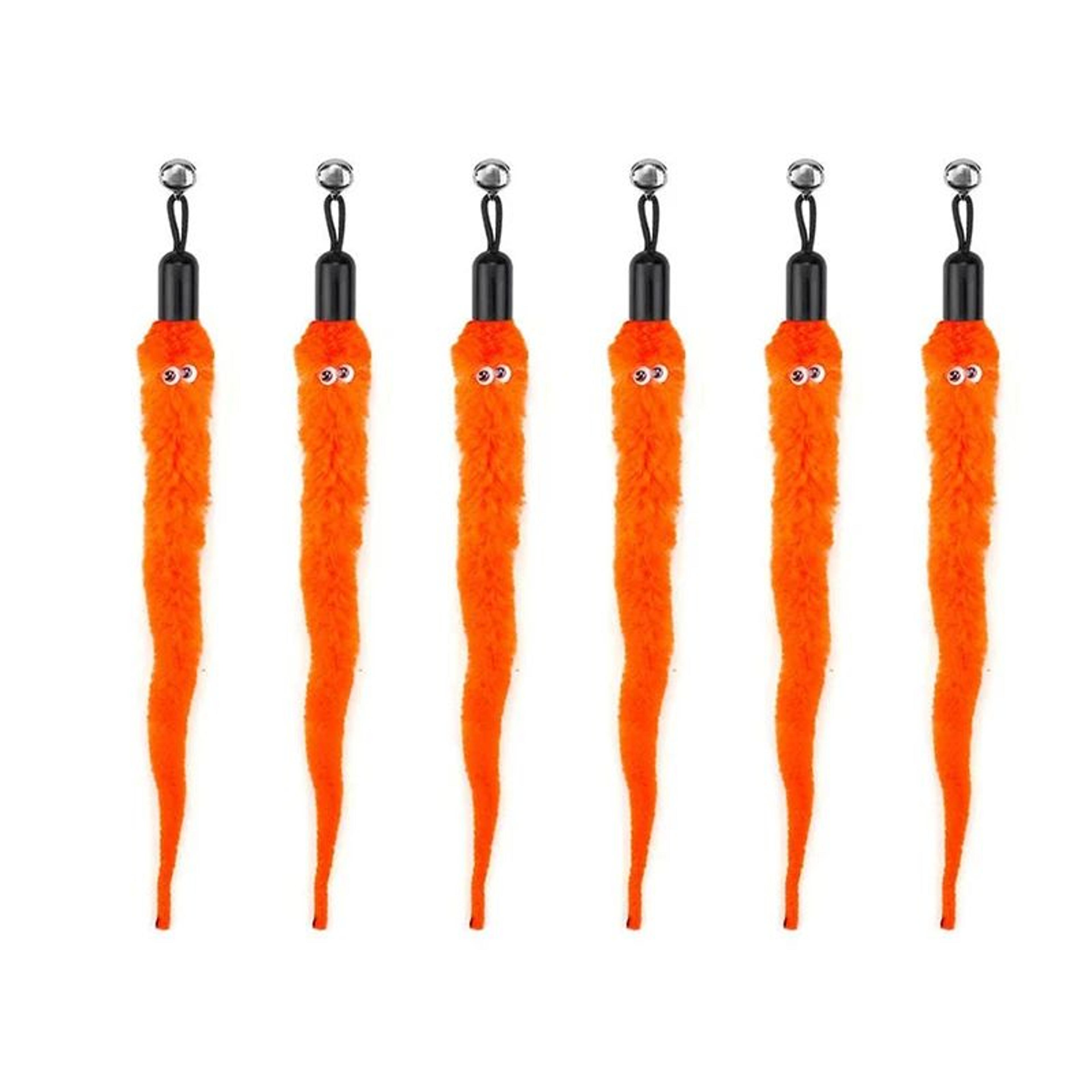 Interactive Cat Toy Refill Set With Feathers Mice Worms And Bells 12