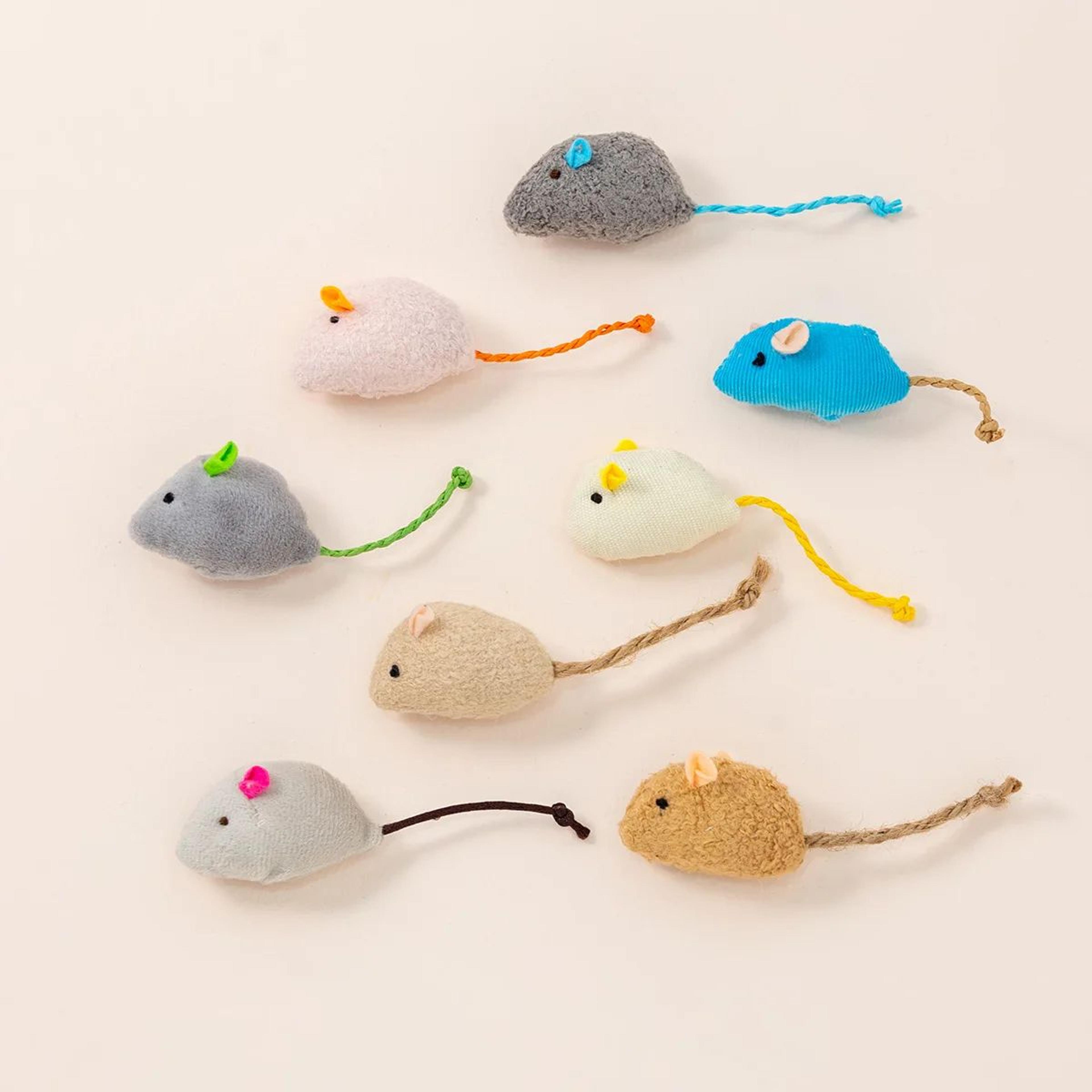 Interactive Cat Toy Refill Set With Feathers Mice Worms And Bells 20