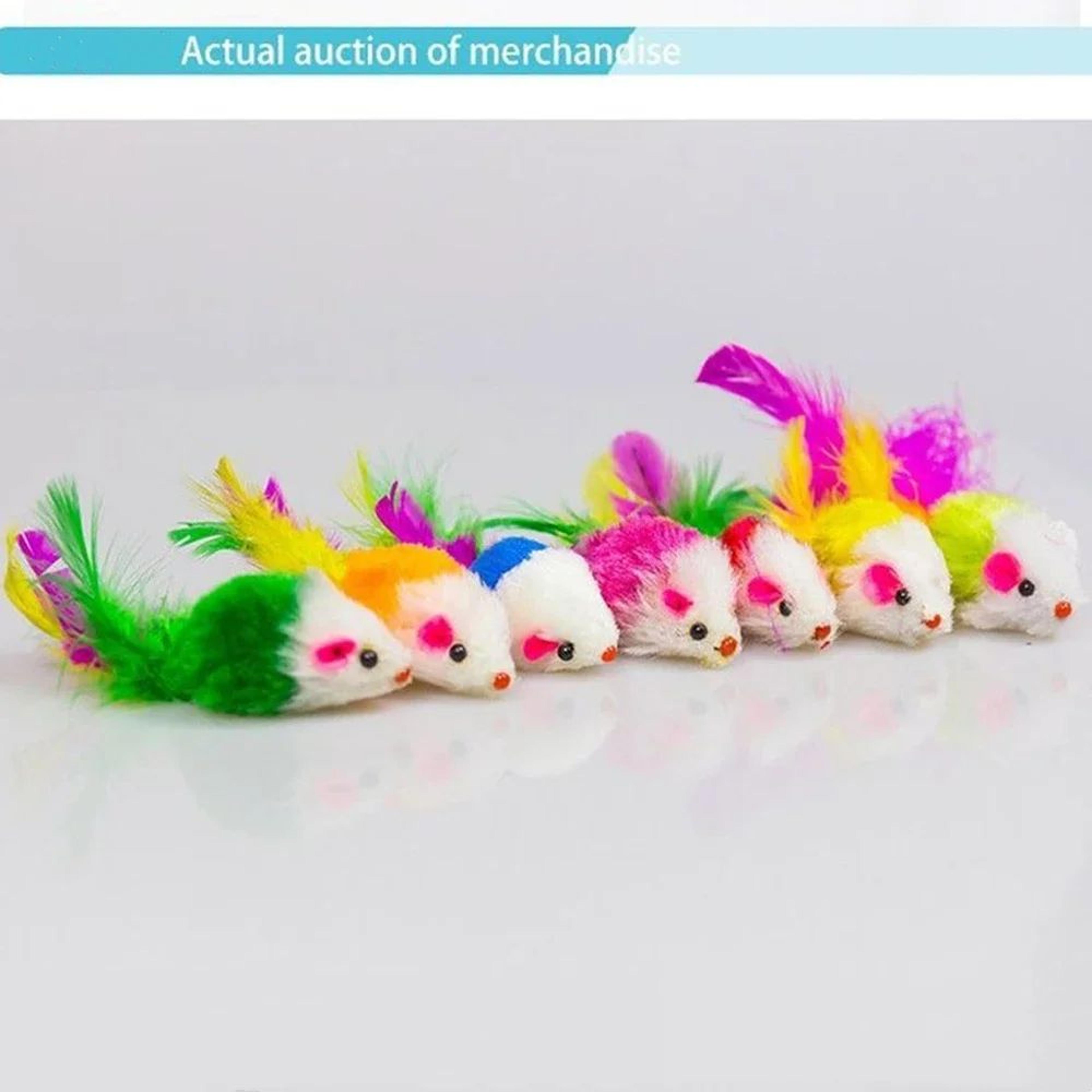 MouseChase Rattle Mouse Interactive Cat Toy Set 4
