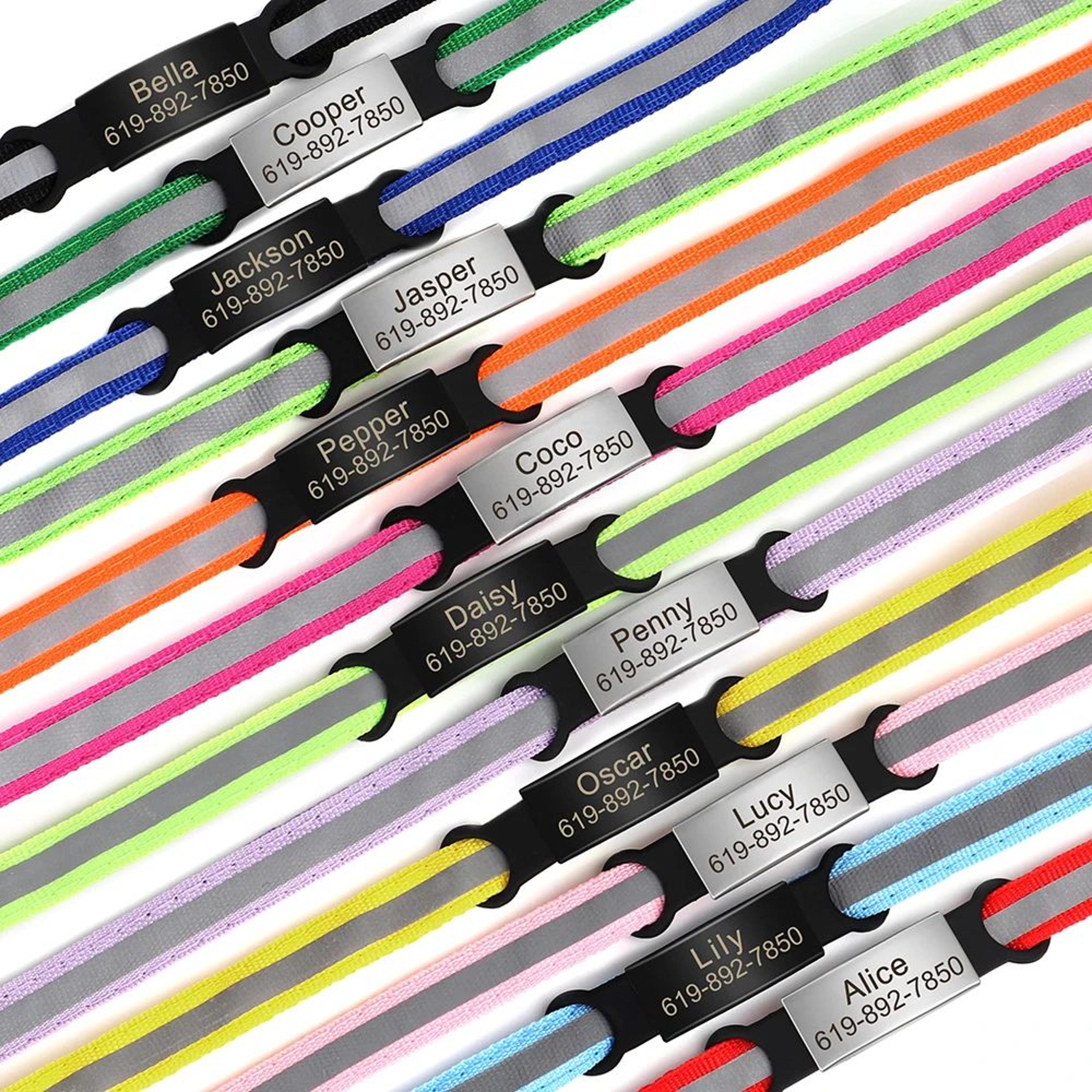 SafeTag Personalized Reflective Cat Collar With Engraved Nameplate 3