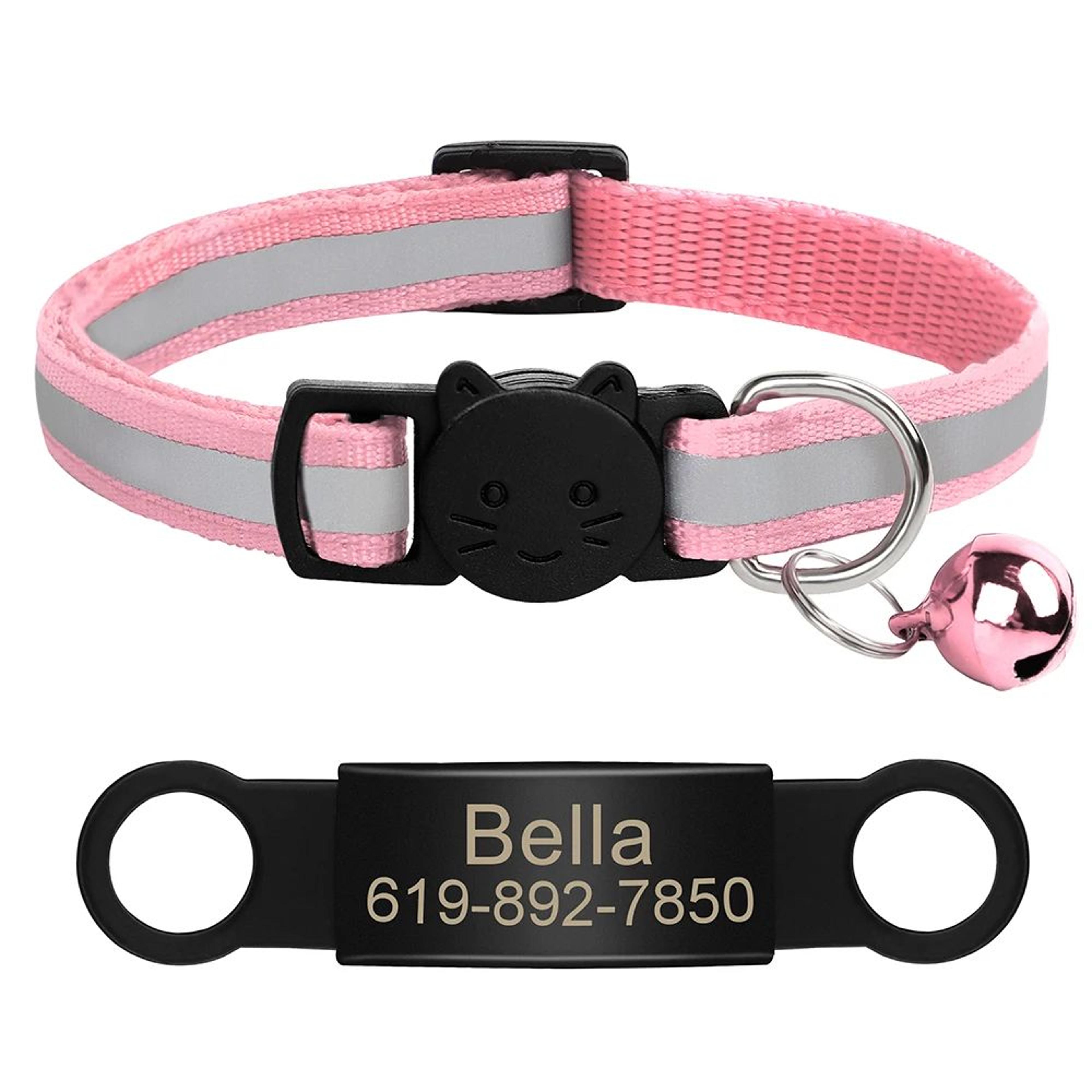 SafeTag Personalized Reflective Cat Collar With Engraved Nameplate 21