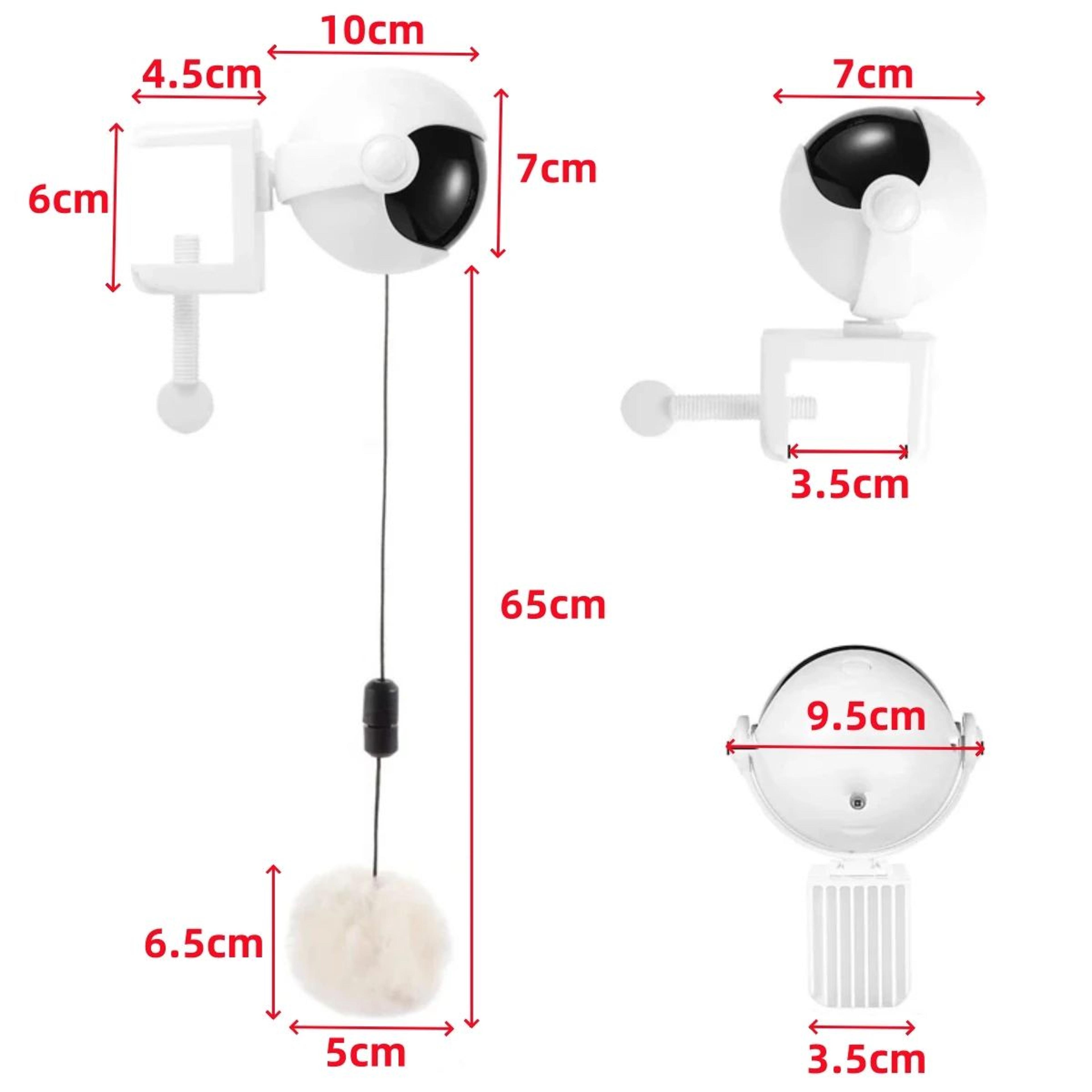 Smart Interactive Lifting Ball Cat Toy With Automatic Retractable Motion 2