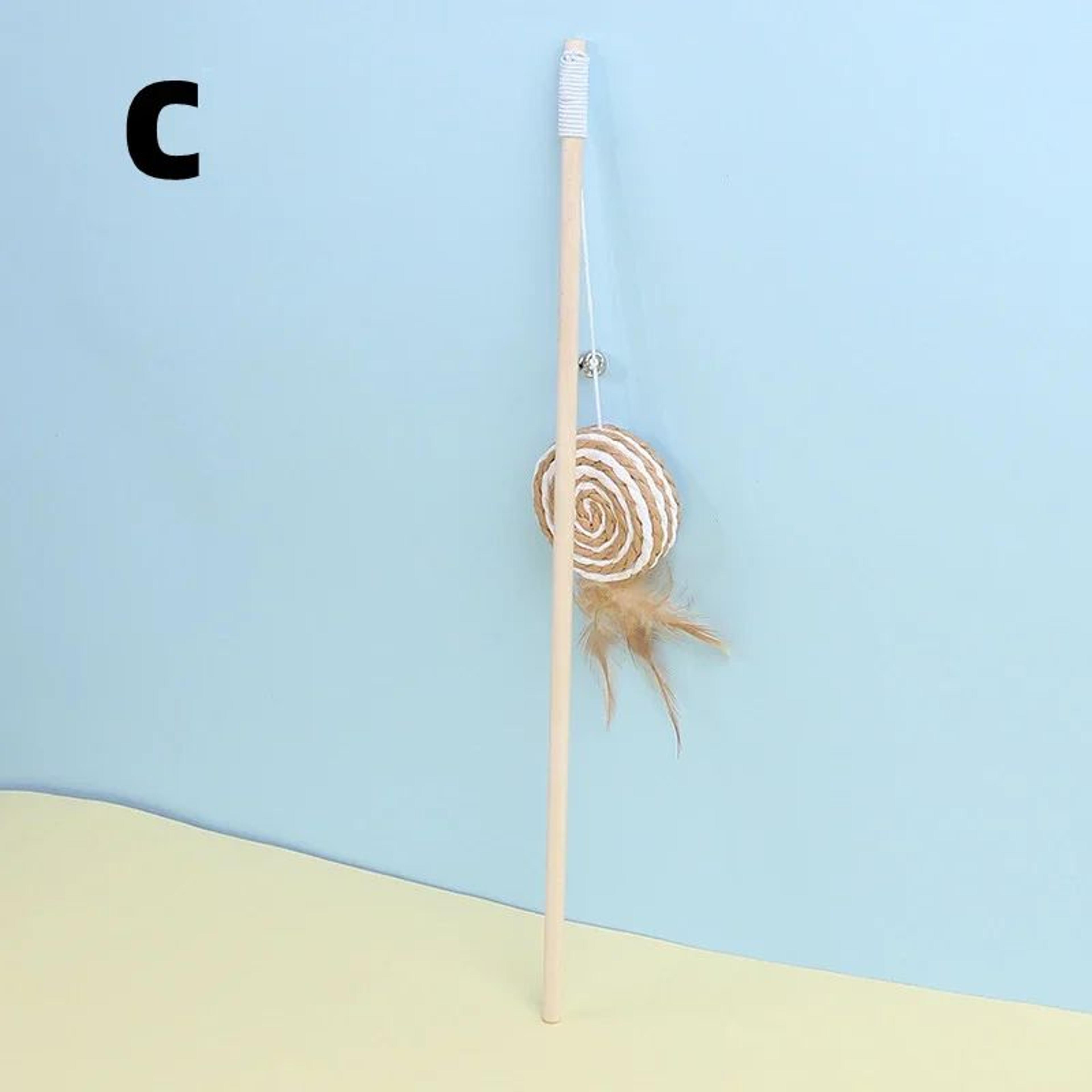 Interactive Mouse Feather Cat Wand Toy With Bell 7