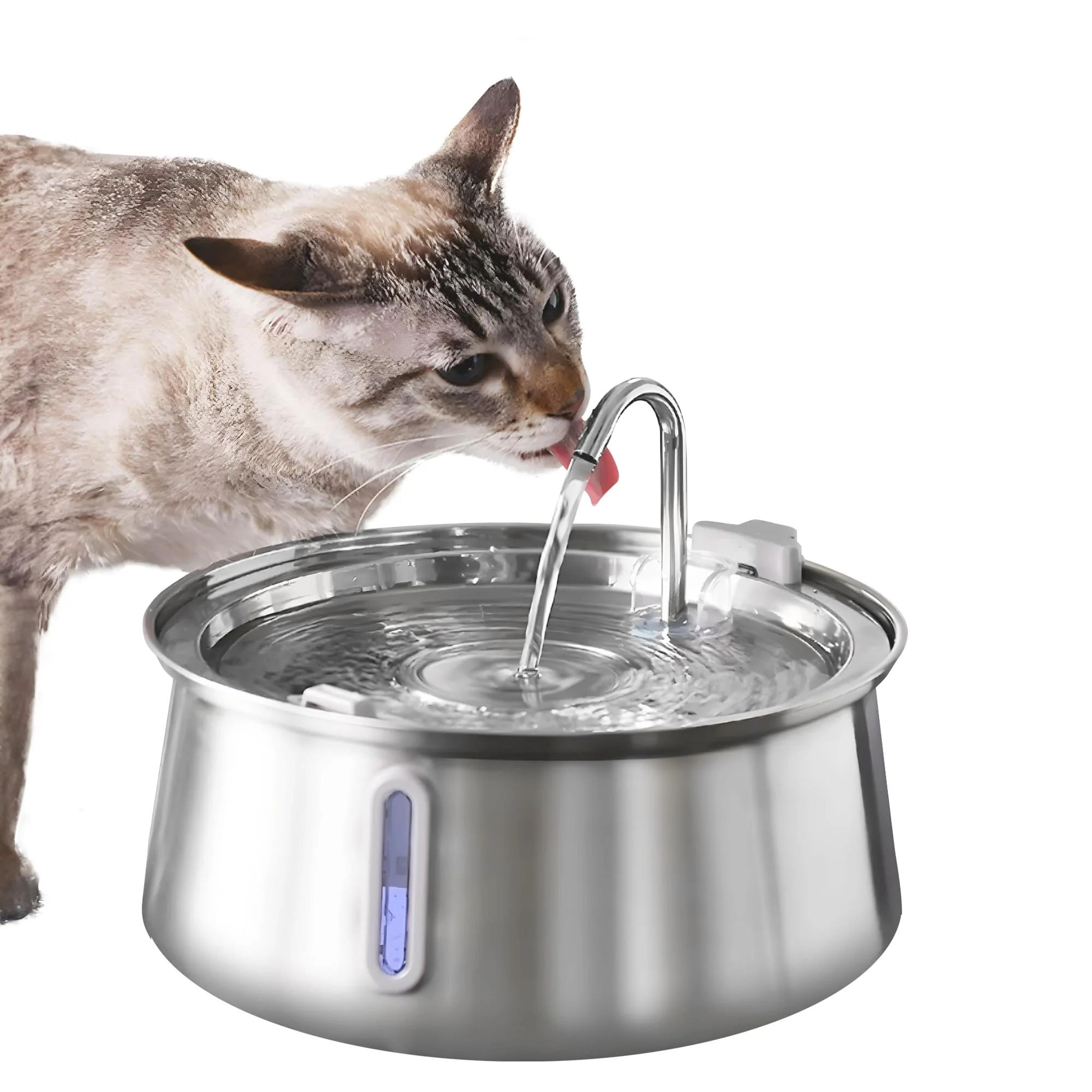 pureflow stainless steel cat water fountain 4l automatic pet drinking fountain