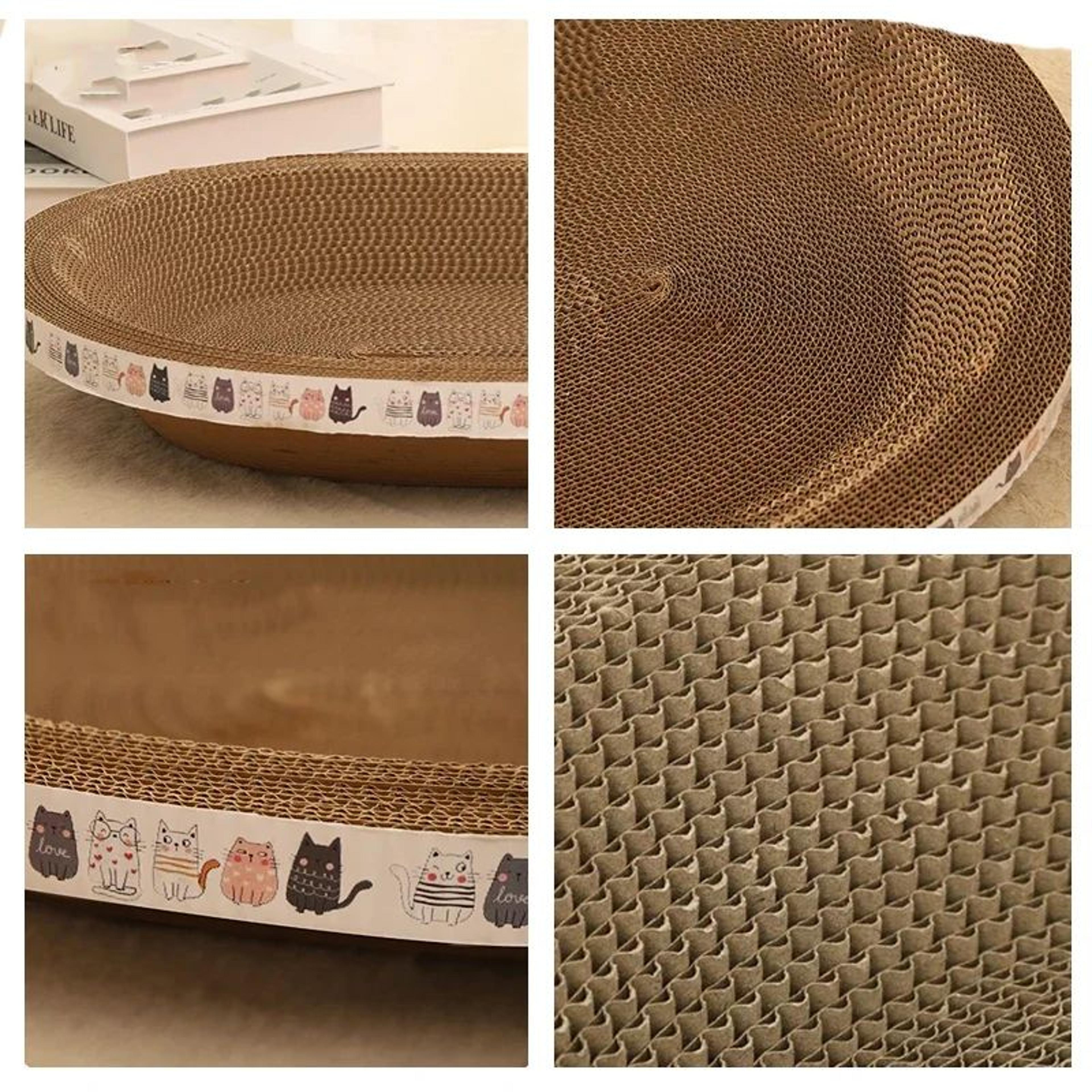 ScratchLounge Corrugated Cat Scratching Bed With Catnip 5