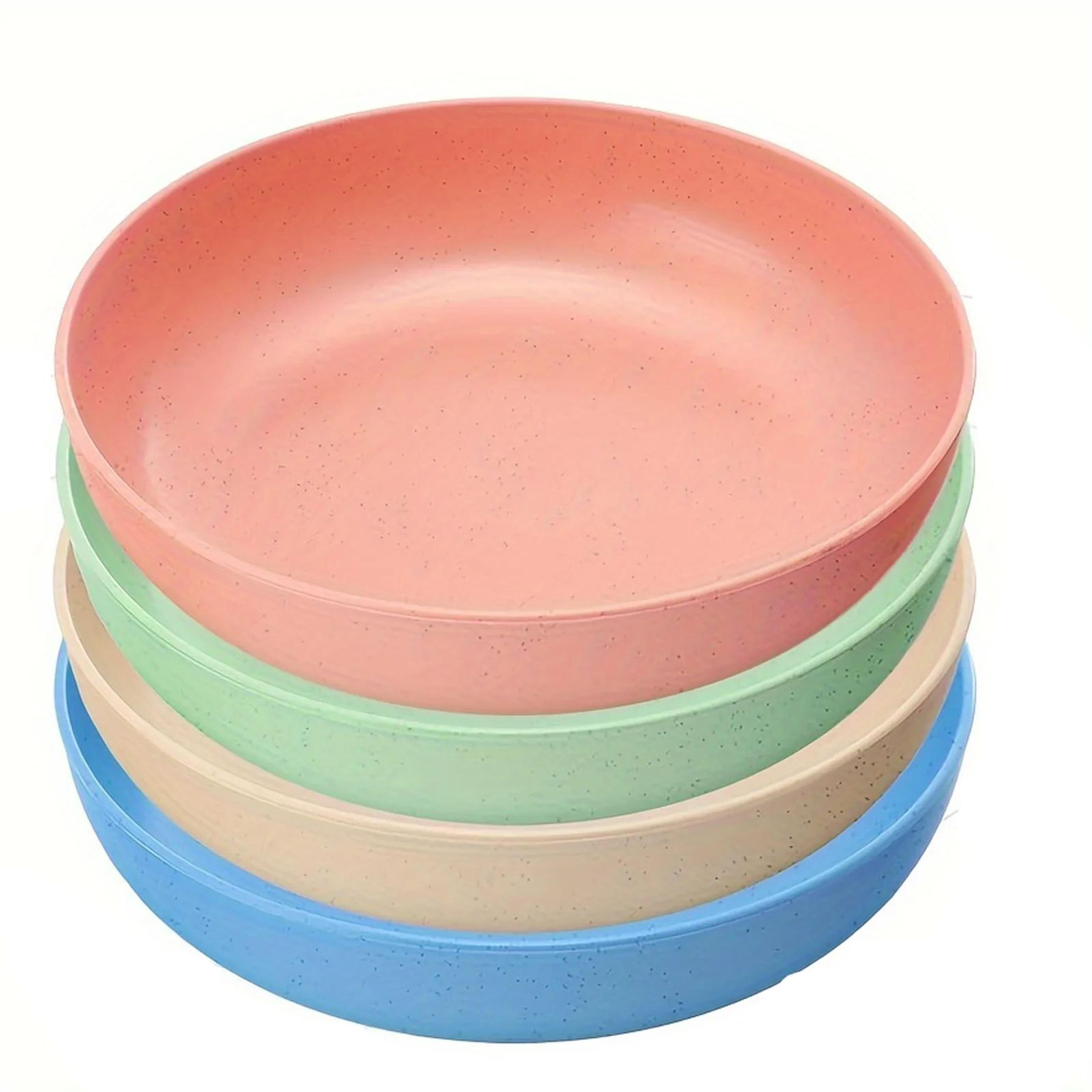 WhiskerEase Shallow Cat Bowls Set Of 4 Non Slip Feeding Dishes 0