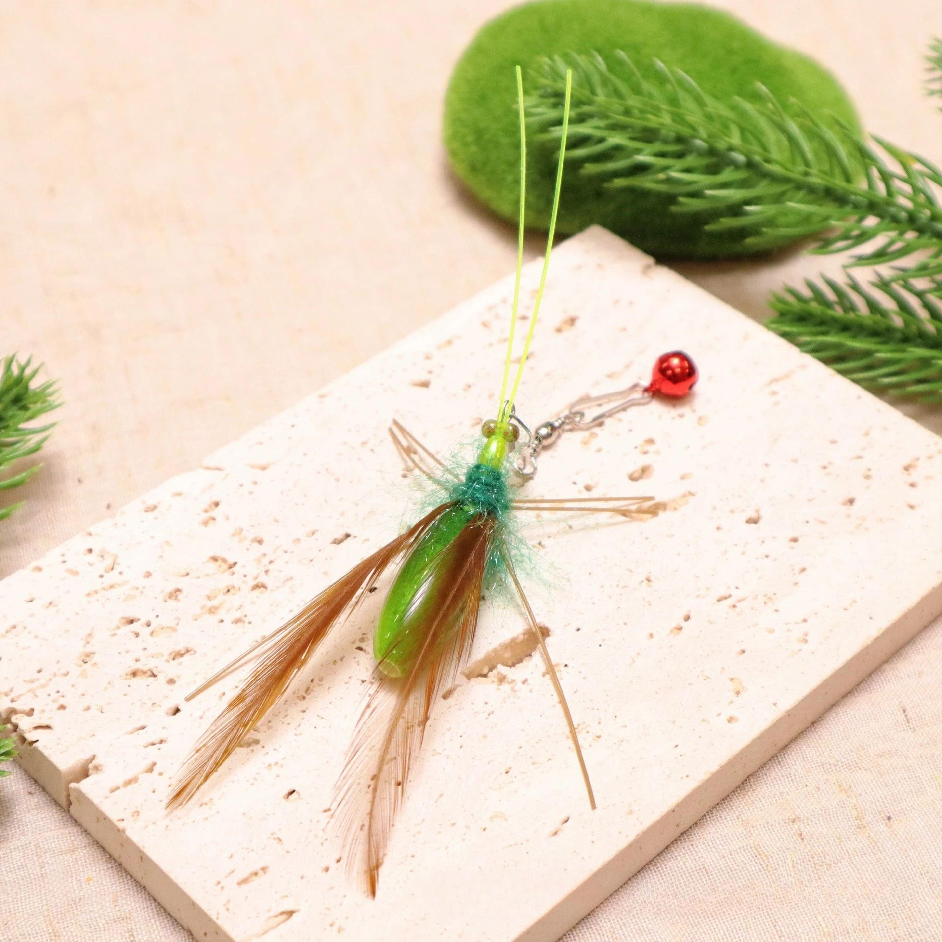 Interactive Feather Insect Cat Teaser Toy Replacement Set 4