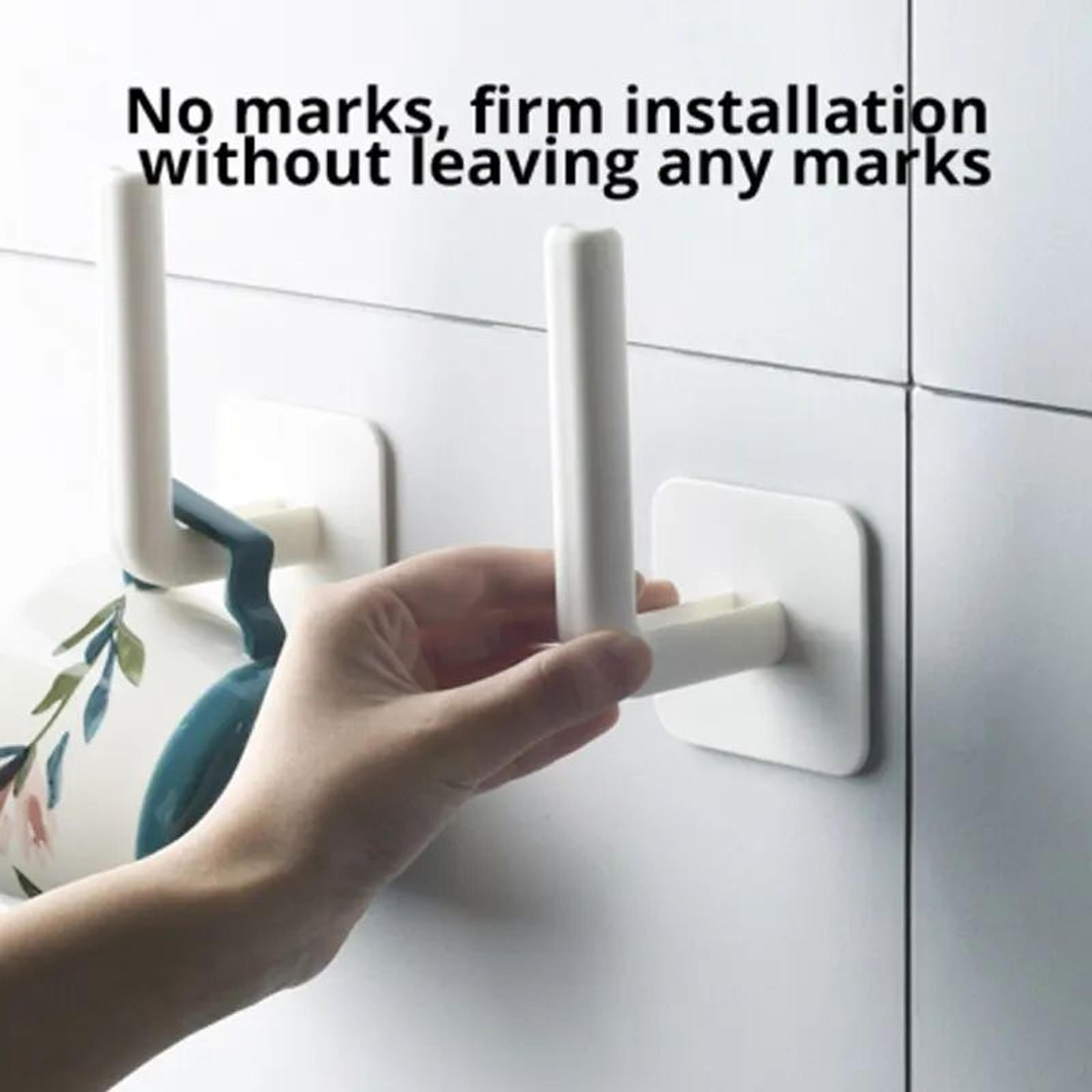 No Drill Kitchen Storage Hook Rack Pot Lid Holder Set Of 2 3