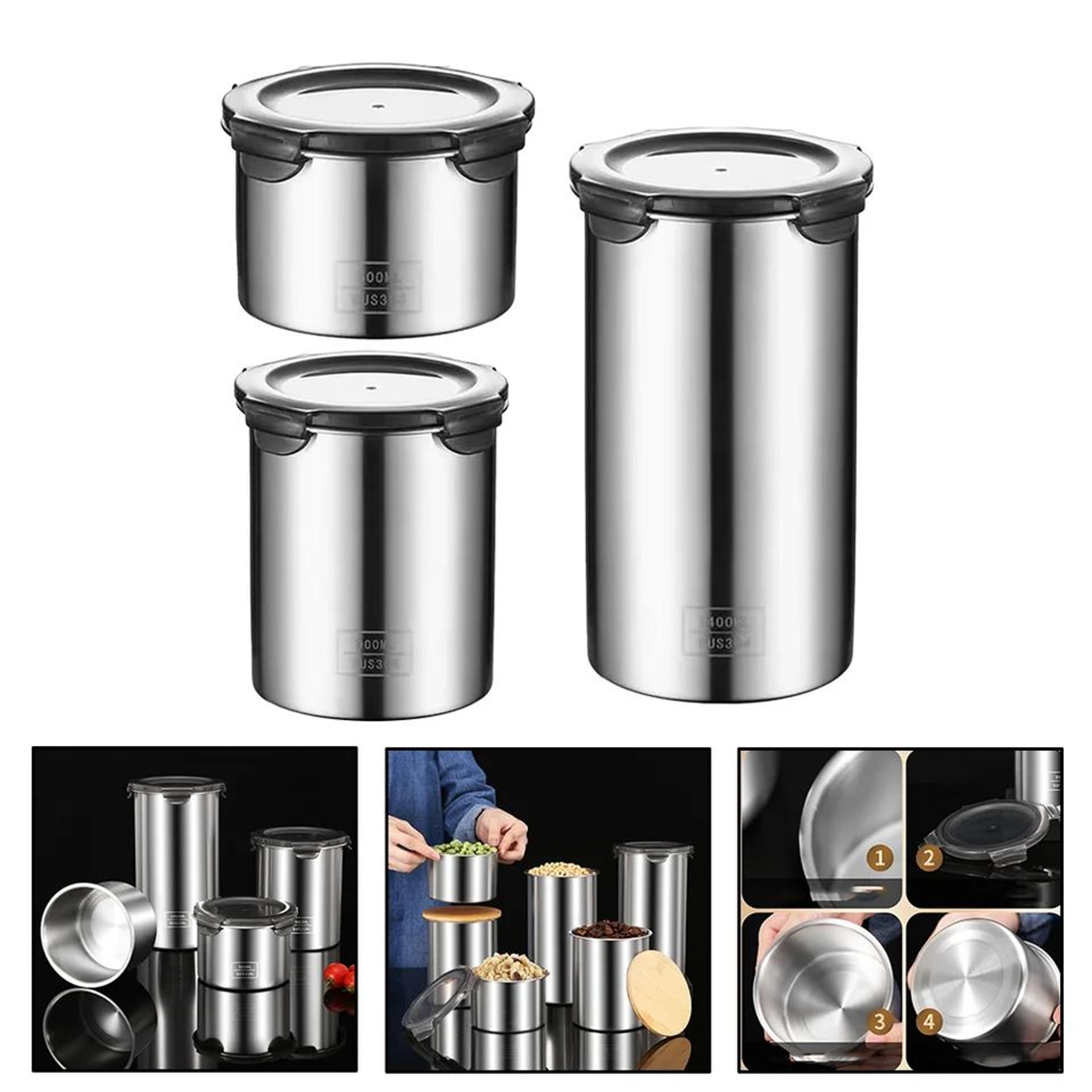 stainless steel vacuum sealed food storage container