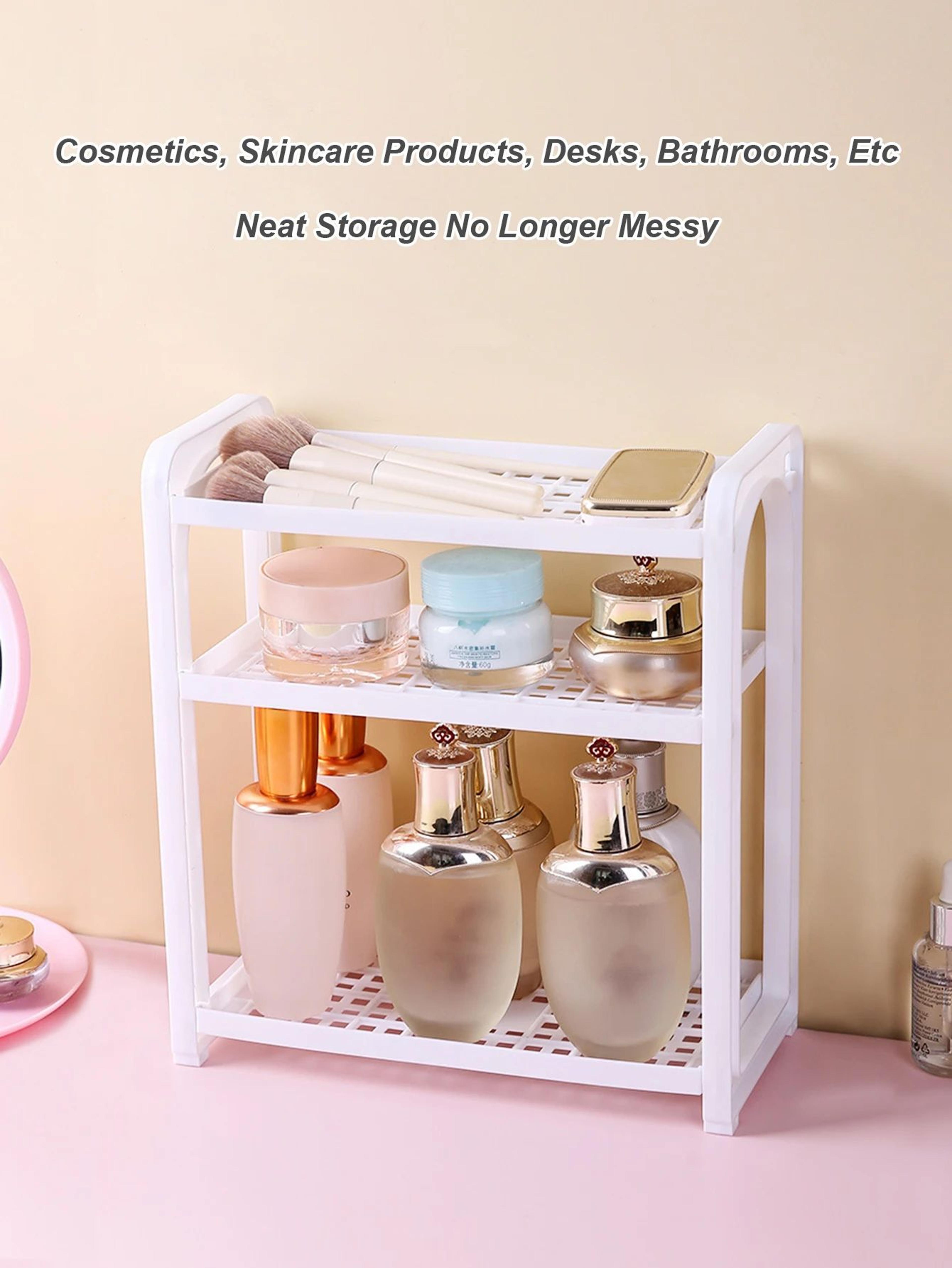 Multi Tier Desktop Storage Rack Bathroom And Vanity Organizer 1