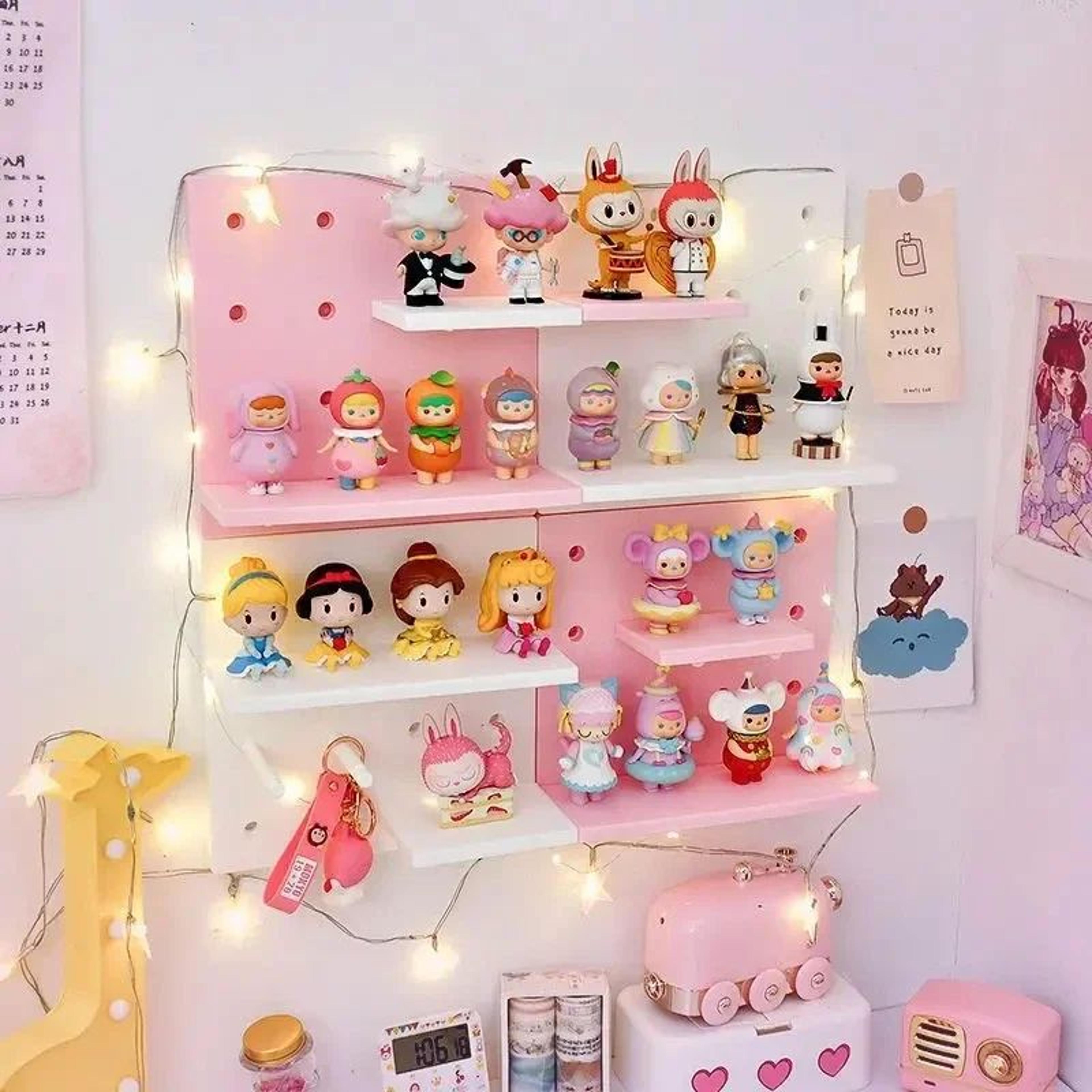 Decorative Wall Shelf Organizer Pegboard Storage Rack 1