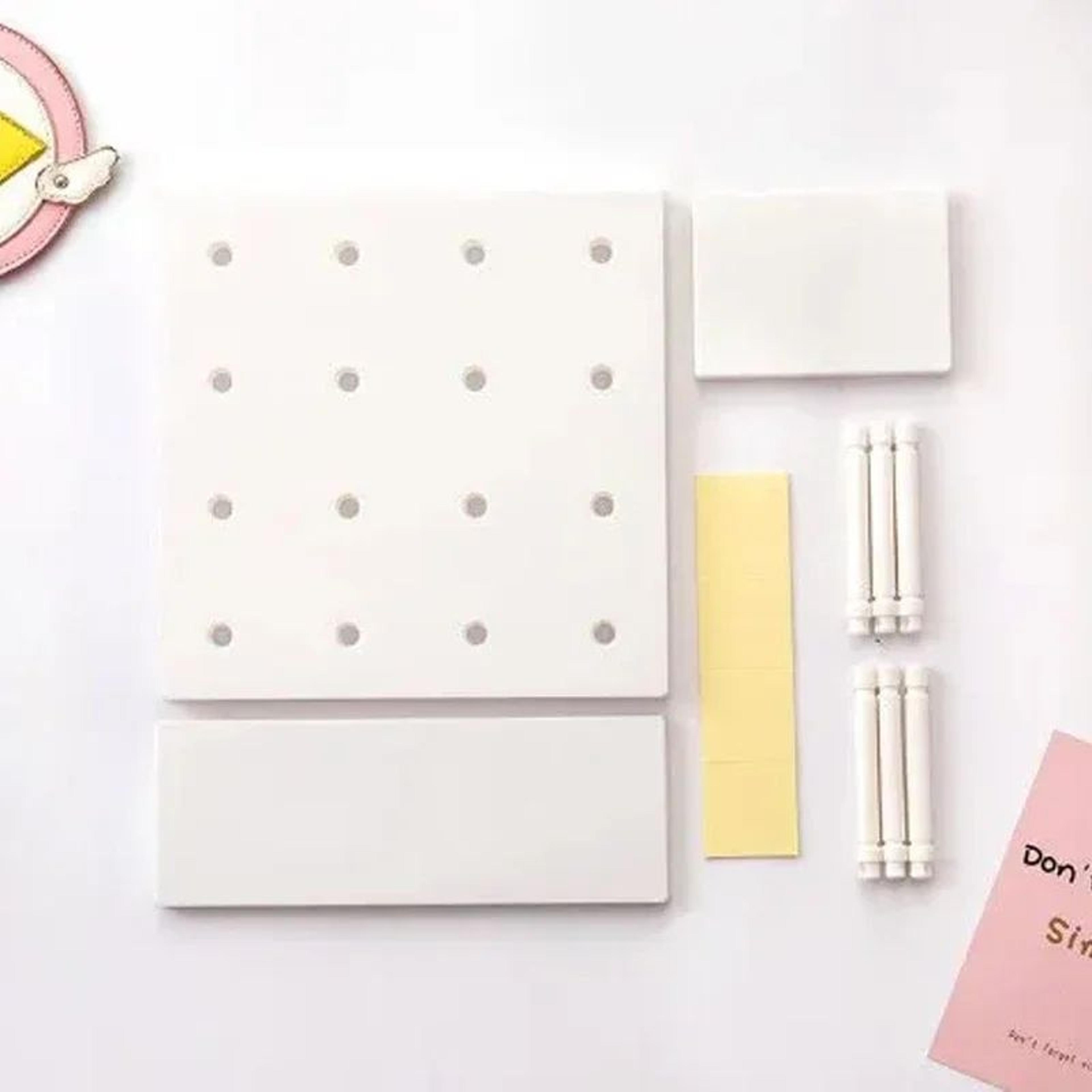 Decorative Wall Shelf Organizer Pegboard Storage Rack 9