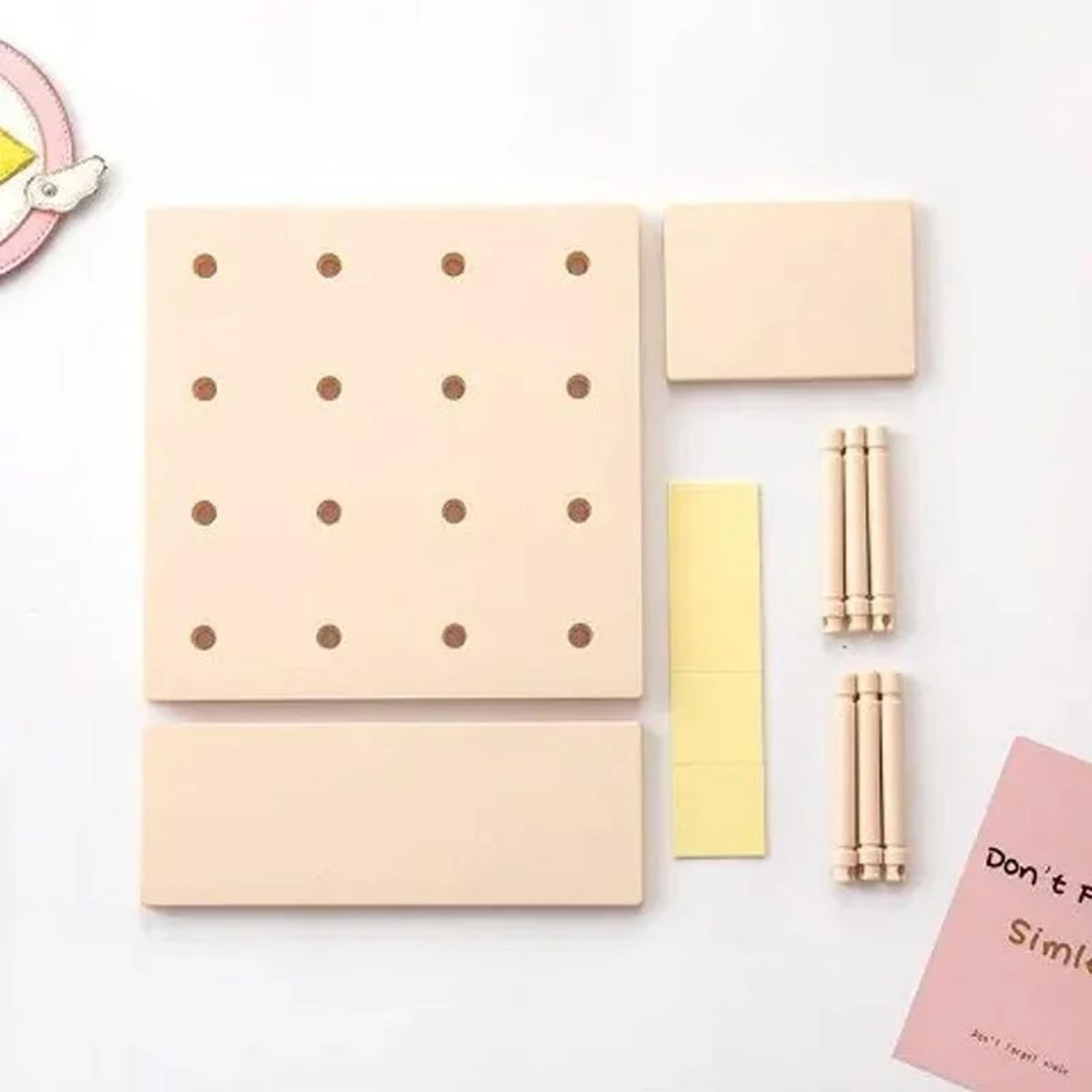 Decorative Wall Shelf Organizer Pegboard Storage Rack 6