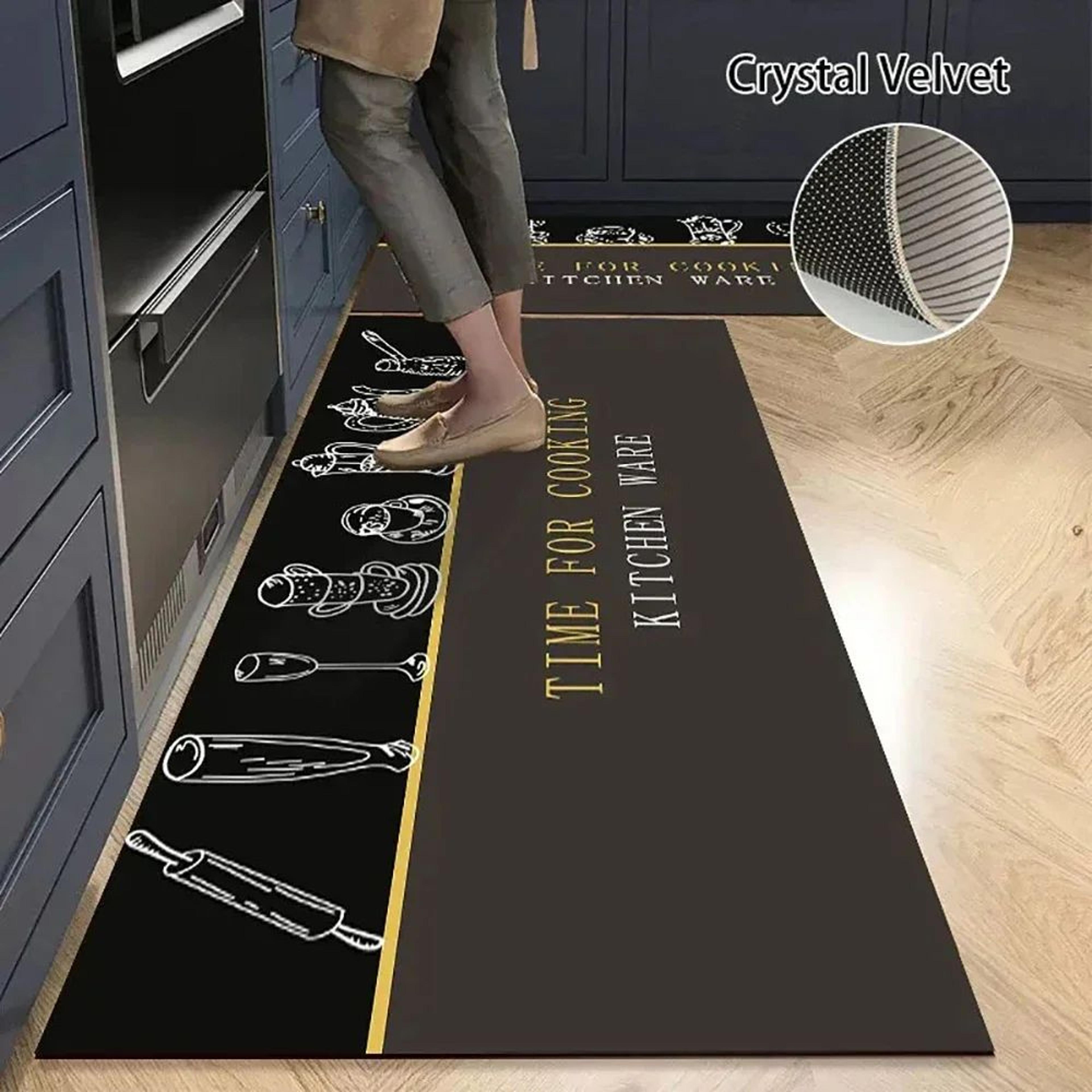 Crystal Velvet Kitchen Runner Mat Absorbent Non Slip Floor Rug 19