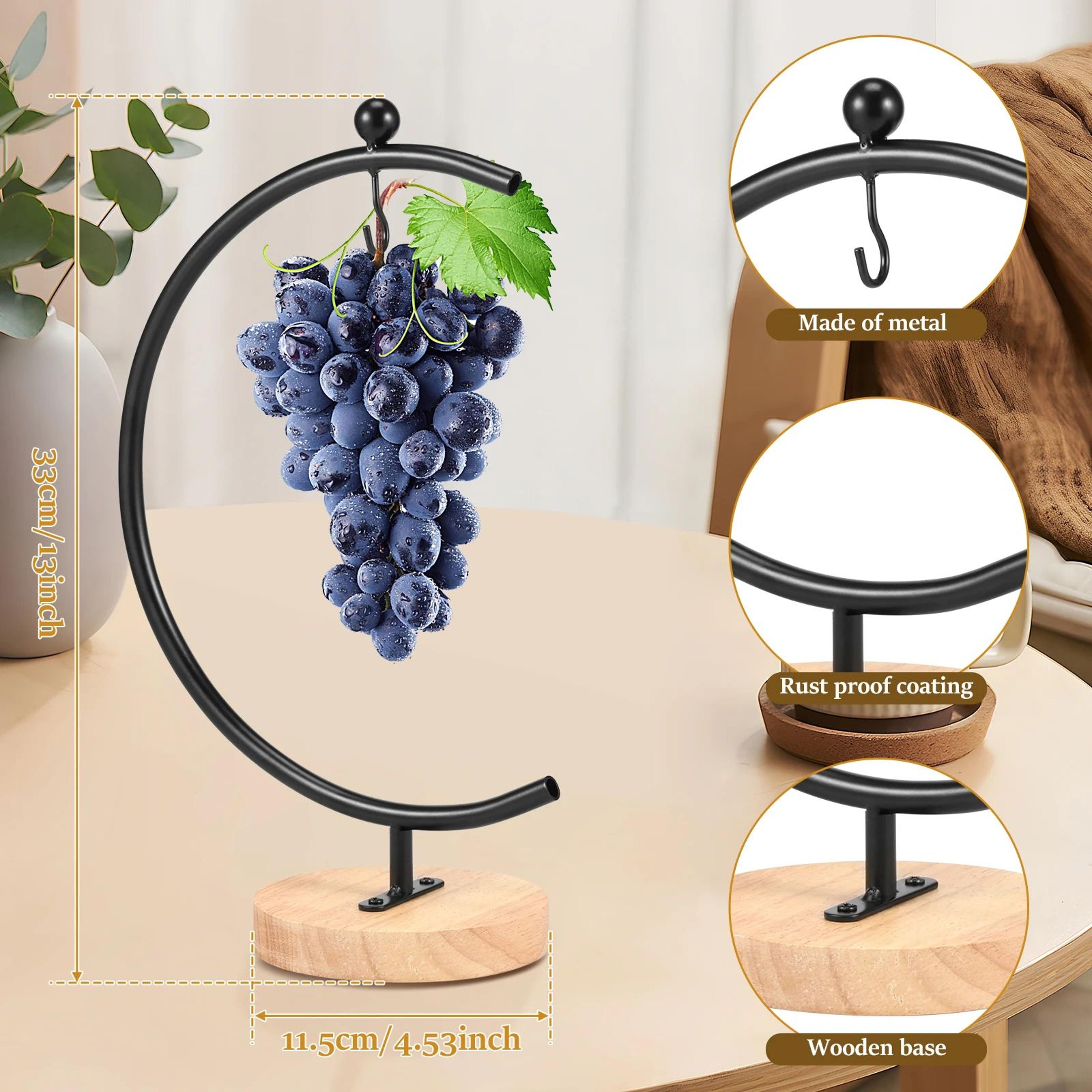 Moon Shape Banana Holder Countertop Fruit Storage Stand 4