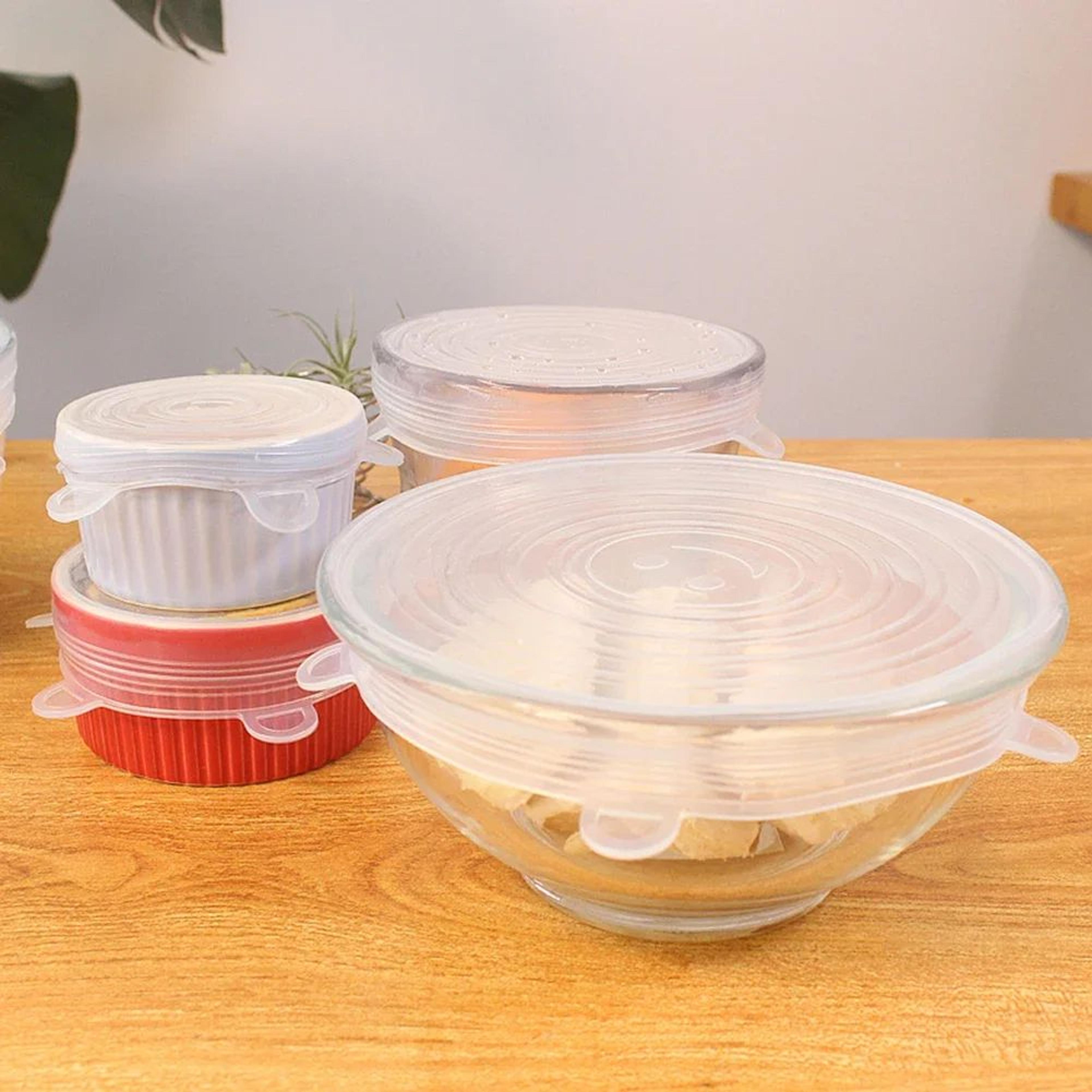 Reusable Stretch Silicone Lids Universal Food Storage Covers 2
