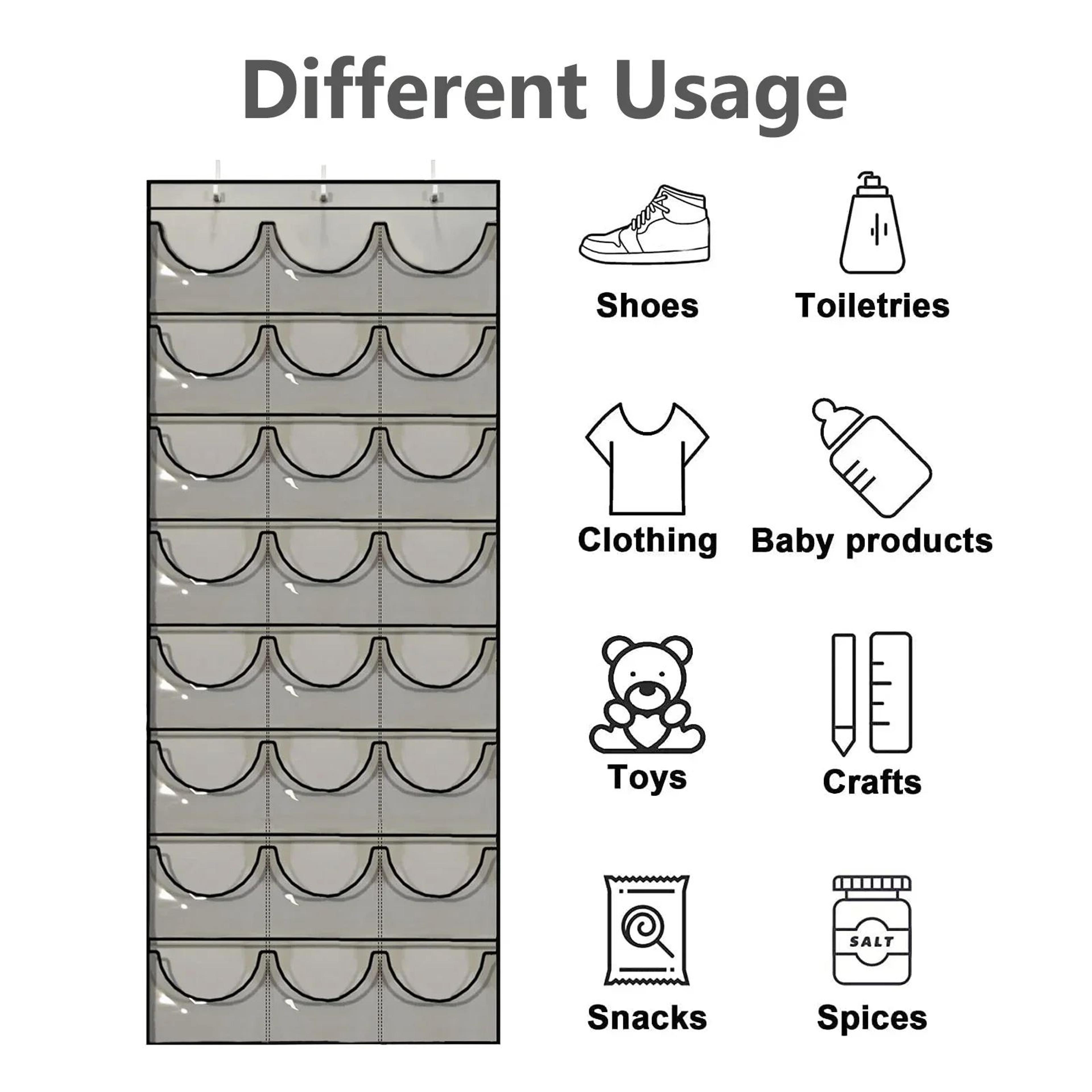 24 Pocket Over The Door Hat Organizer And Baseball Cap Storage Rack 3
