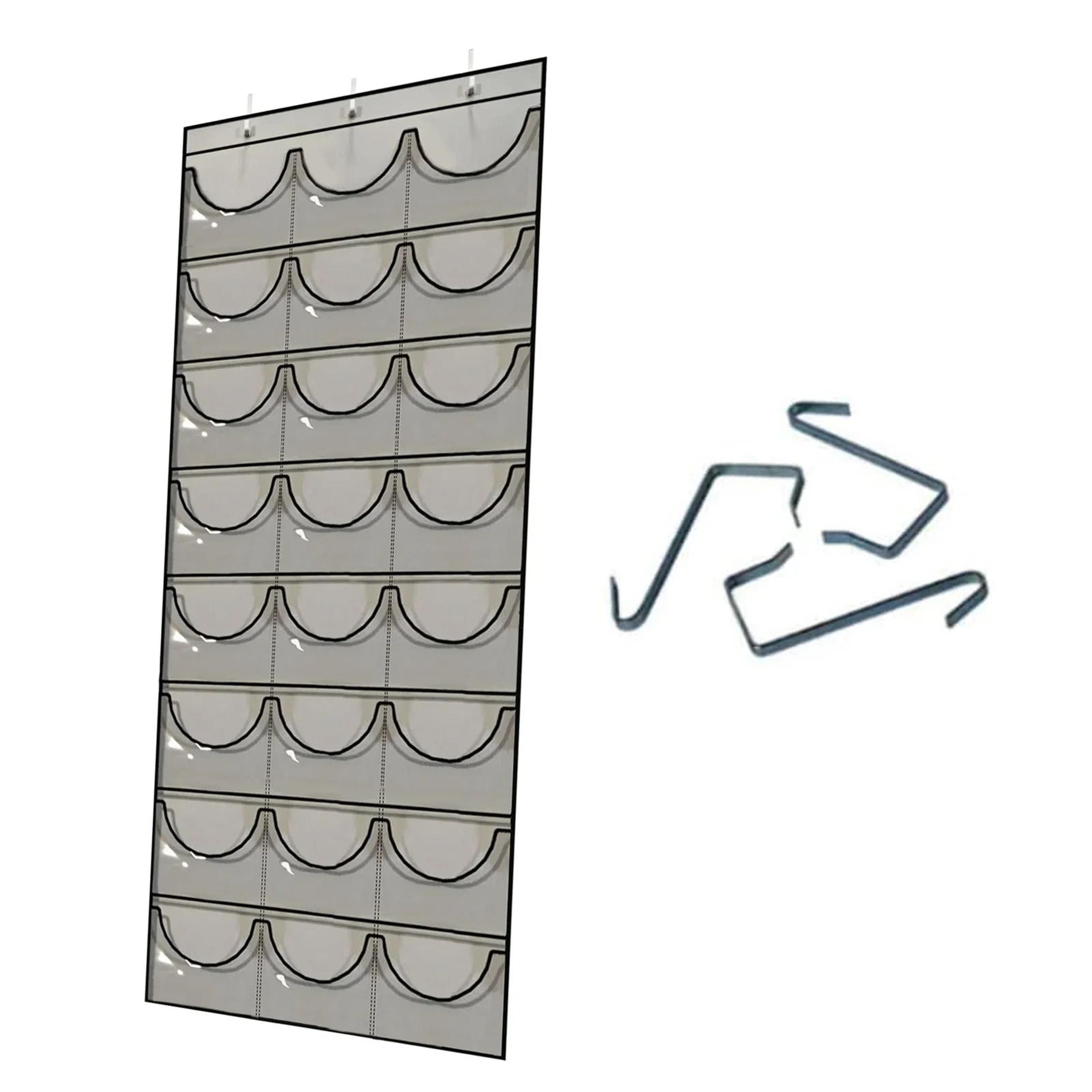 24 Pocket Over The Door Hat Organizer And Baseball Cap Storage Rack 4