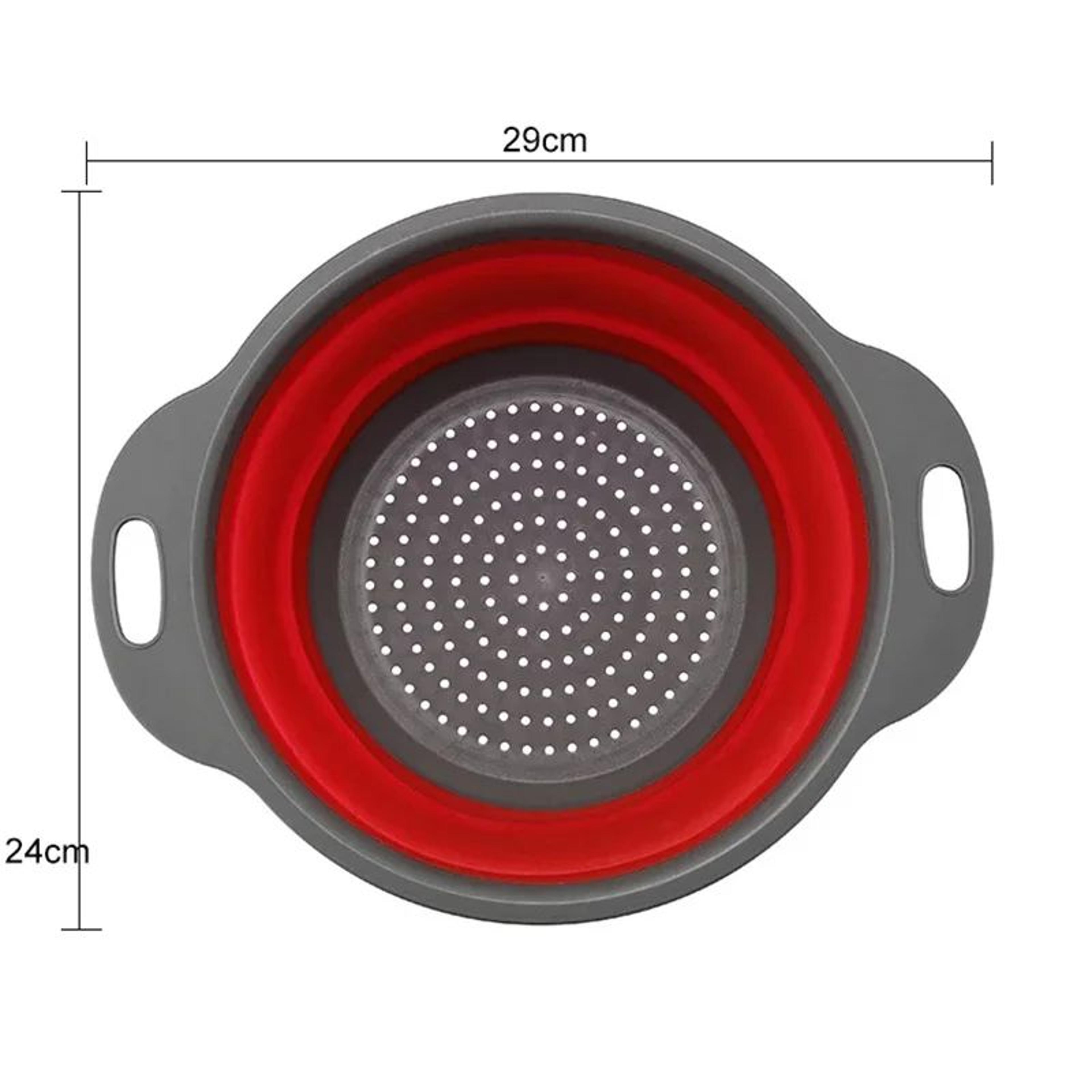 Collapsible Silicone Colander And Vegetable Washing Basket 11