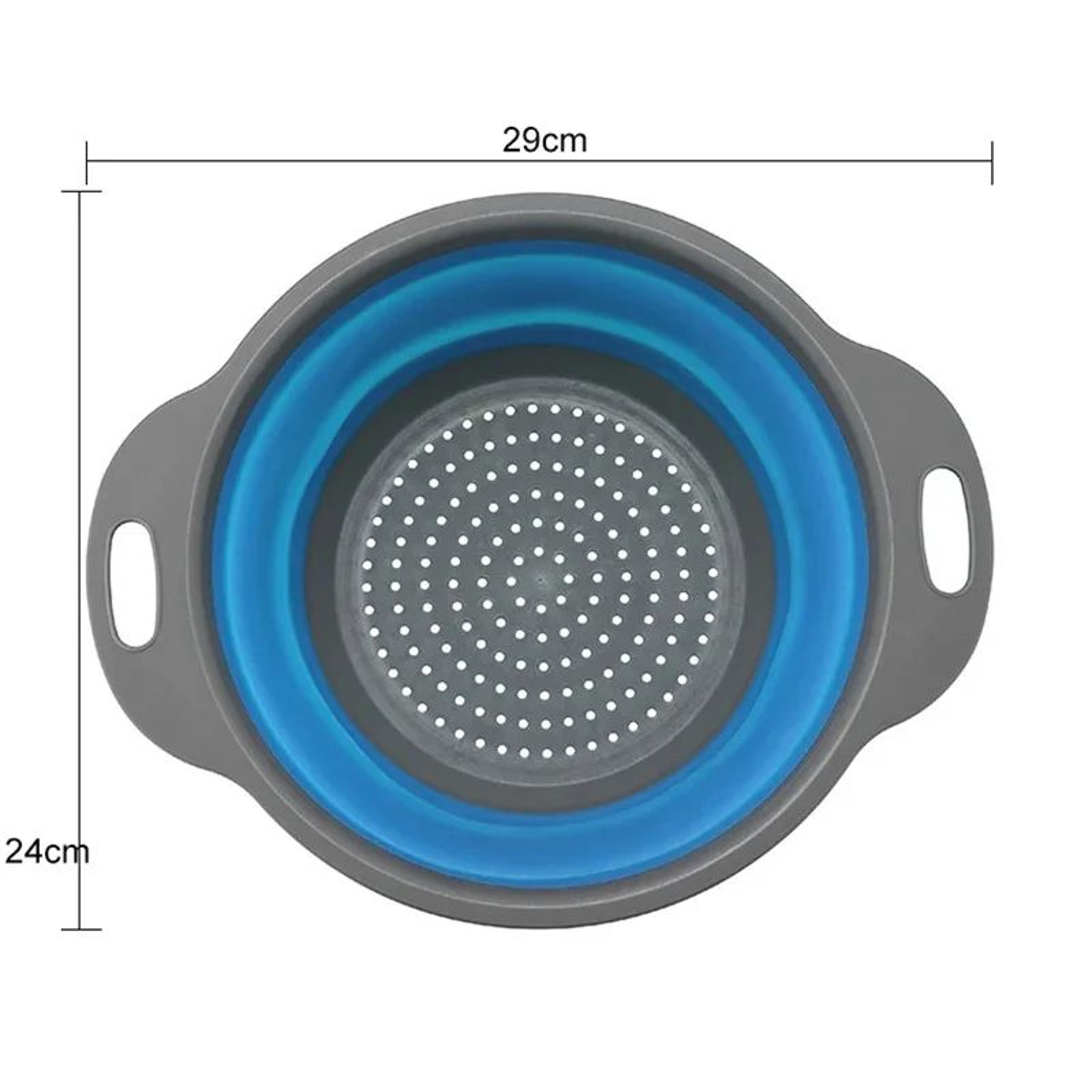 Collapsible Silicone Colander And Vegetable Washing Basket 6