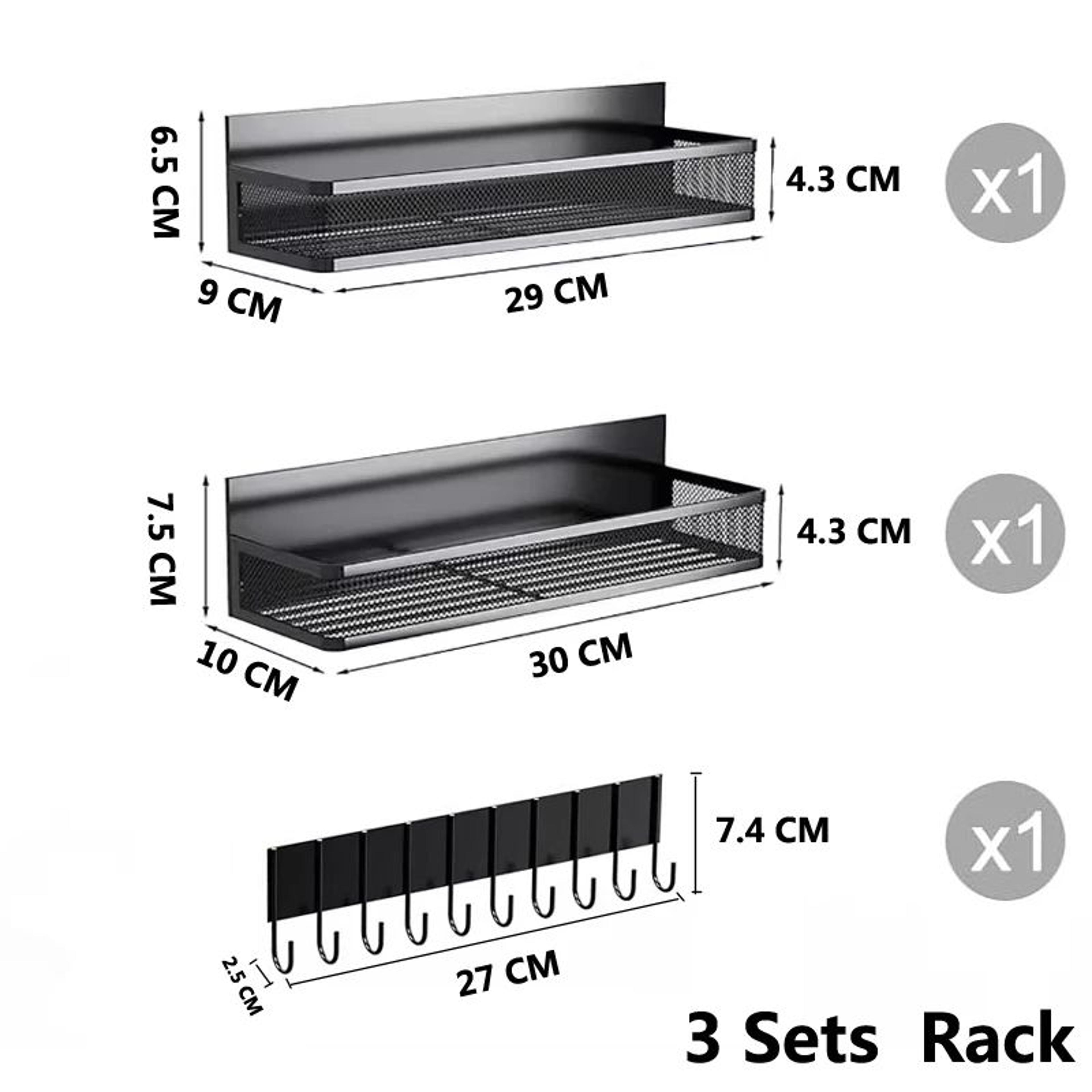 Magnetic Spice Rack Shelf For Refrigerator And Oven Storage 8