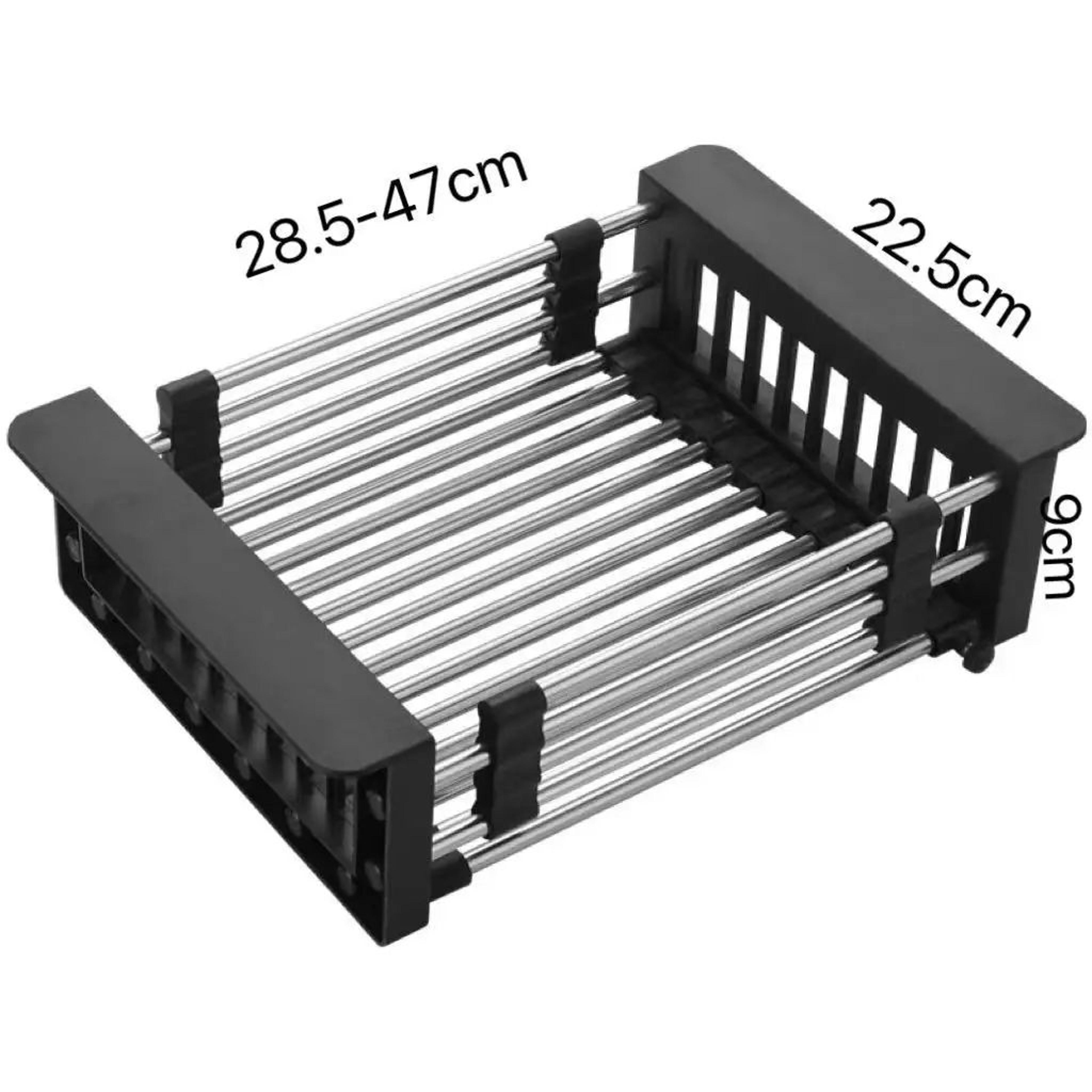 Expandable Over Sink Dish Drying Rack And Vegetable Drainer 6