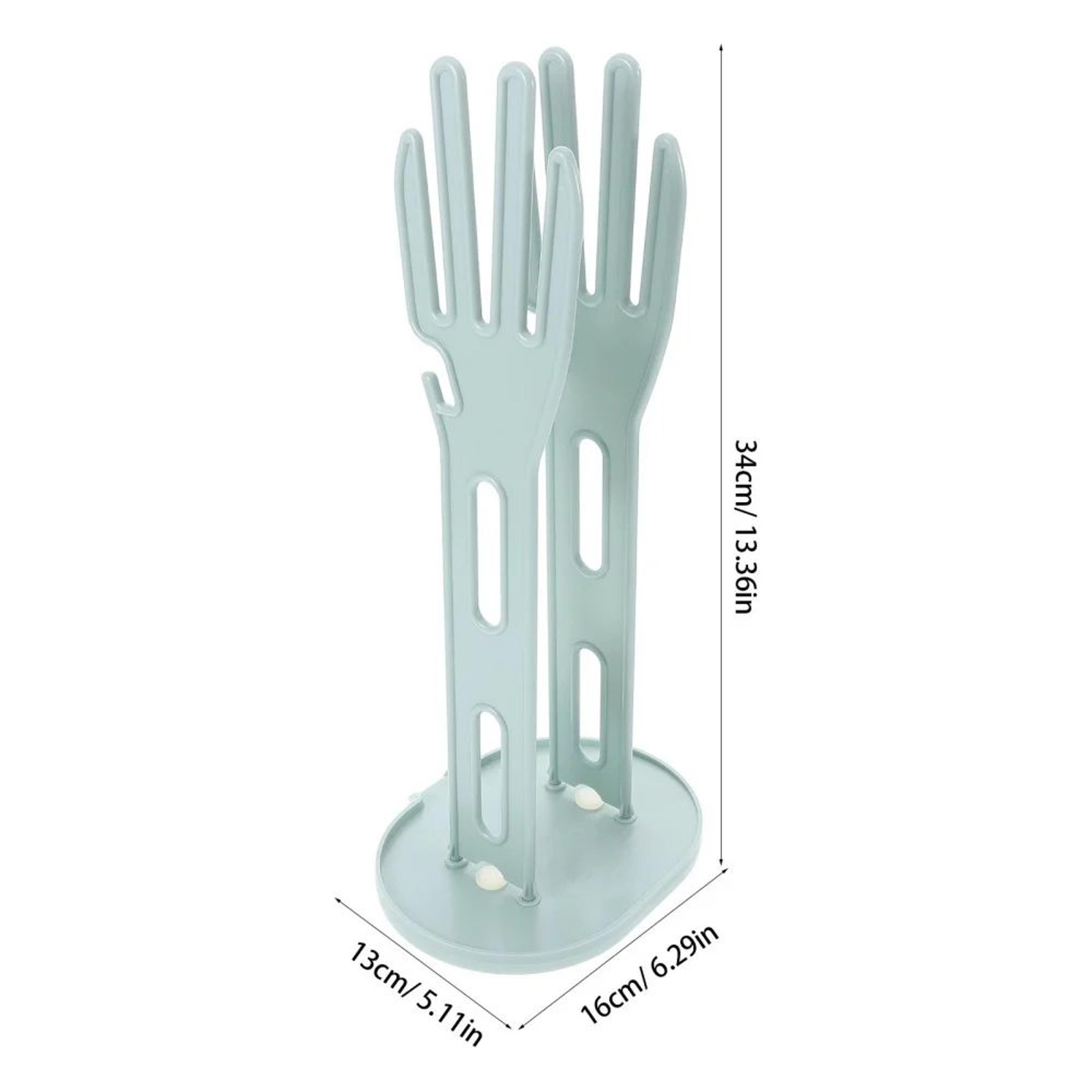 Kitchen Glove Drying Rack With Drain Tray And Towel Storage Organizer 5
