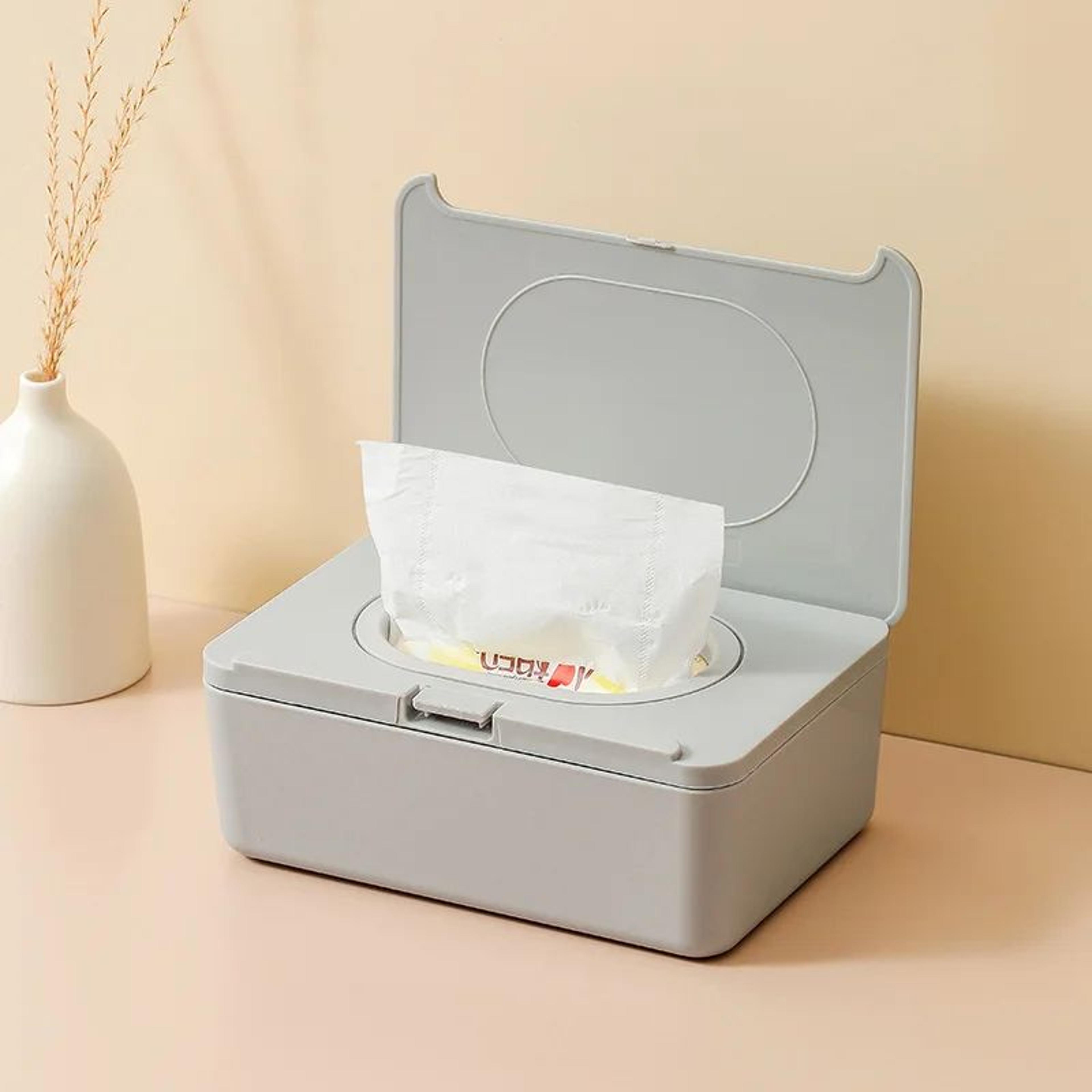 Automatic Flip Top Wipes And Tissue Storage Organizer Box 7