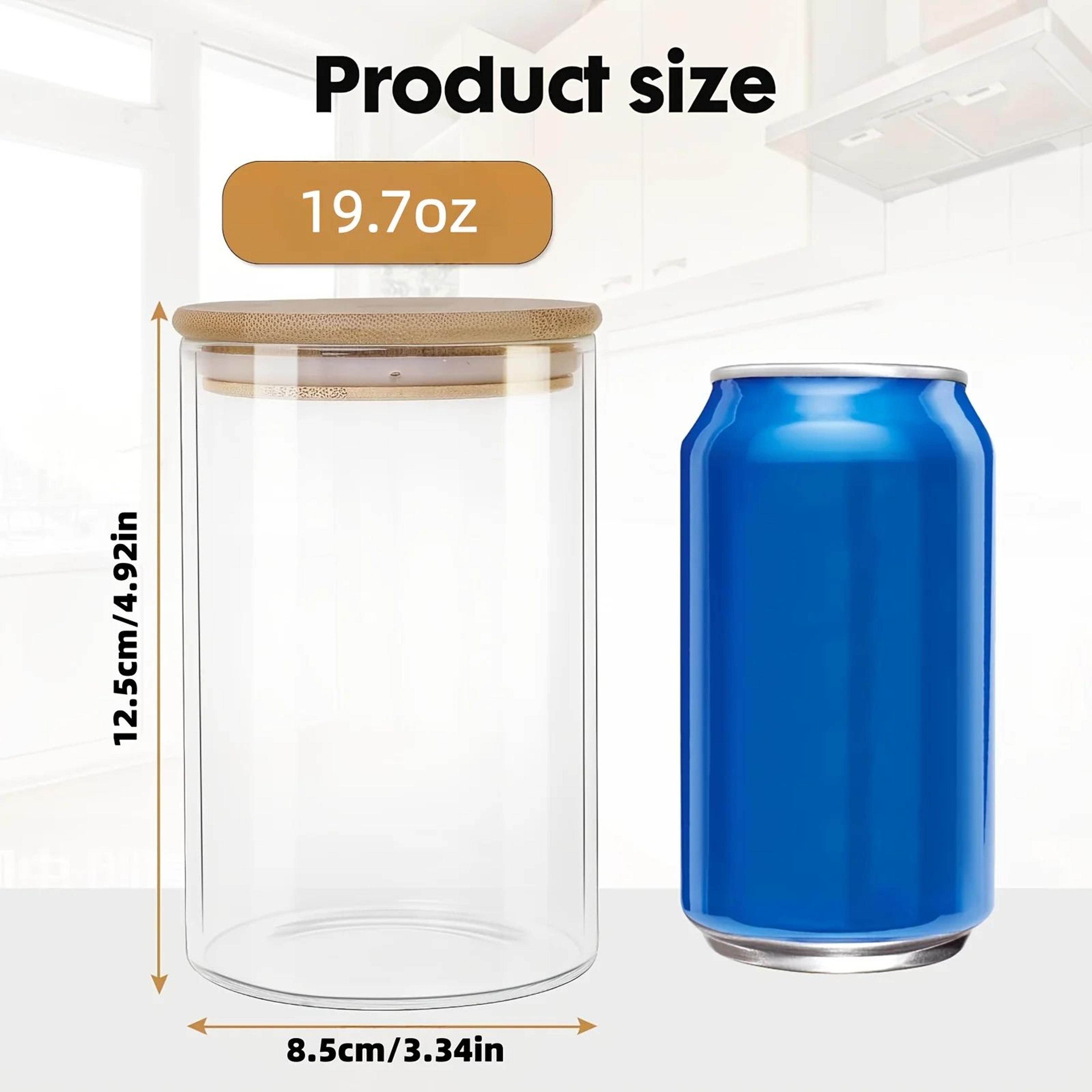 Glass Storage Jar Set With Bamboo Lids Airtight Kitchen Containers 1