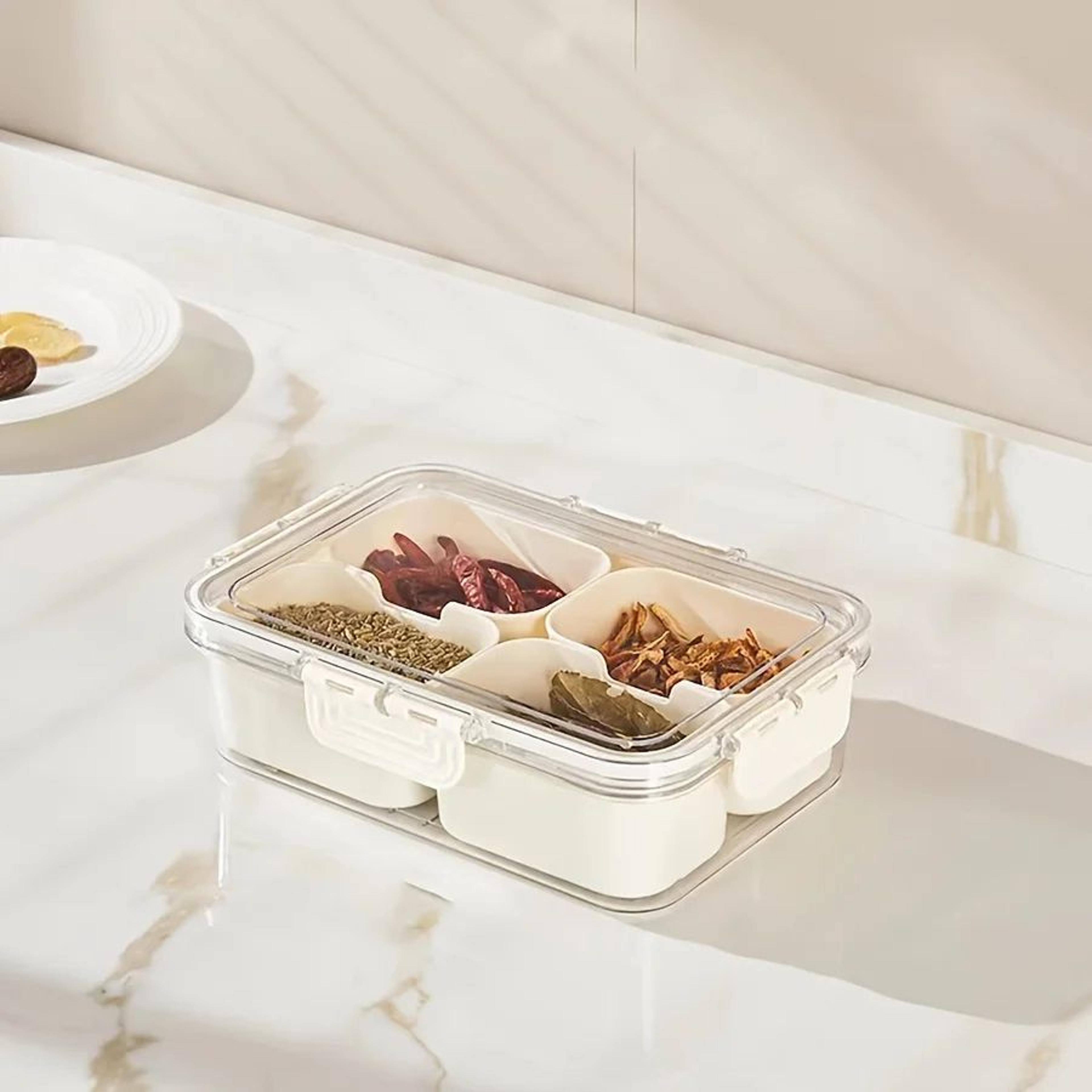 Rotating Snack Serving Tray With Lid 9