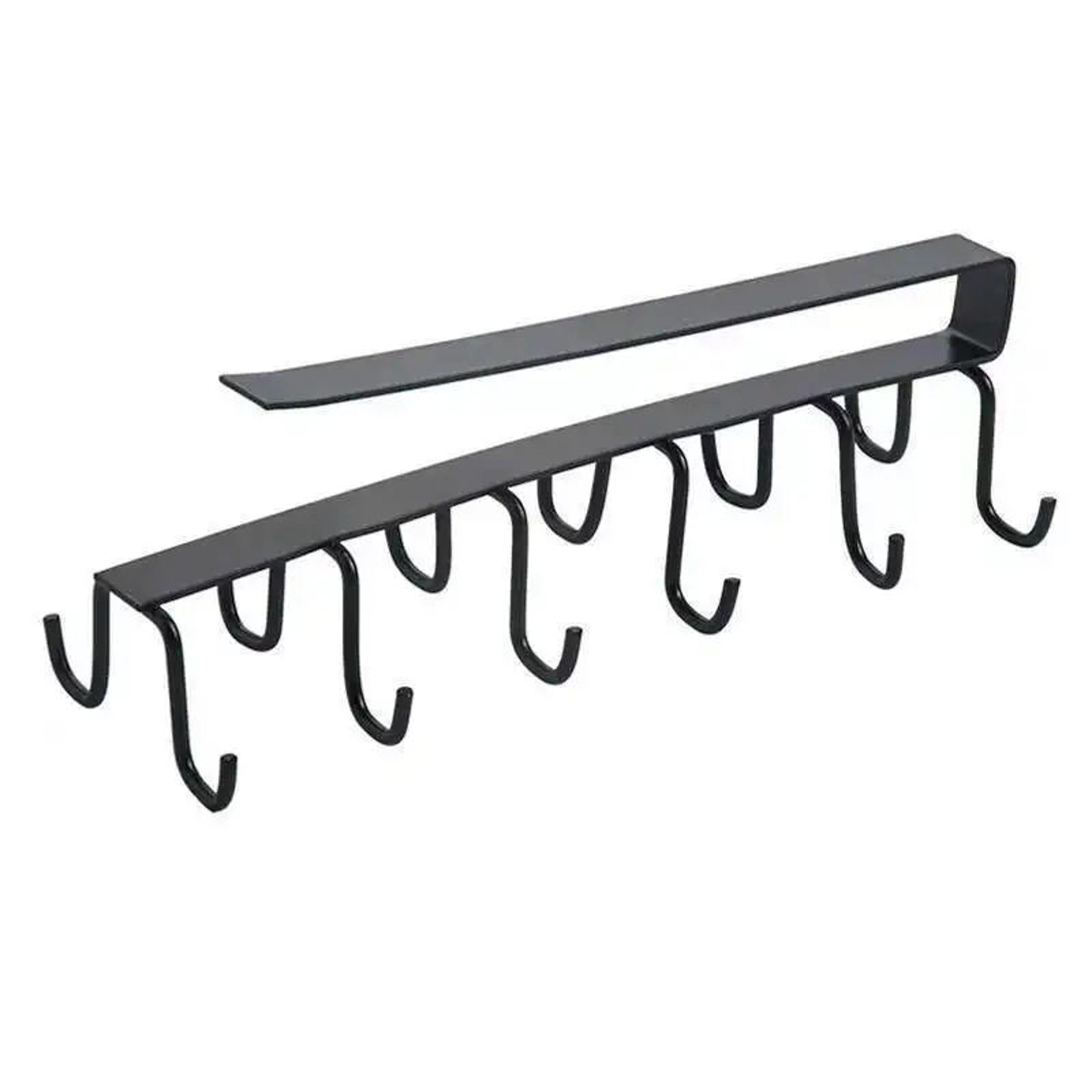 Double Row Under Cabinet Cup Holder Rack 6
