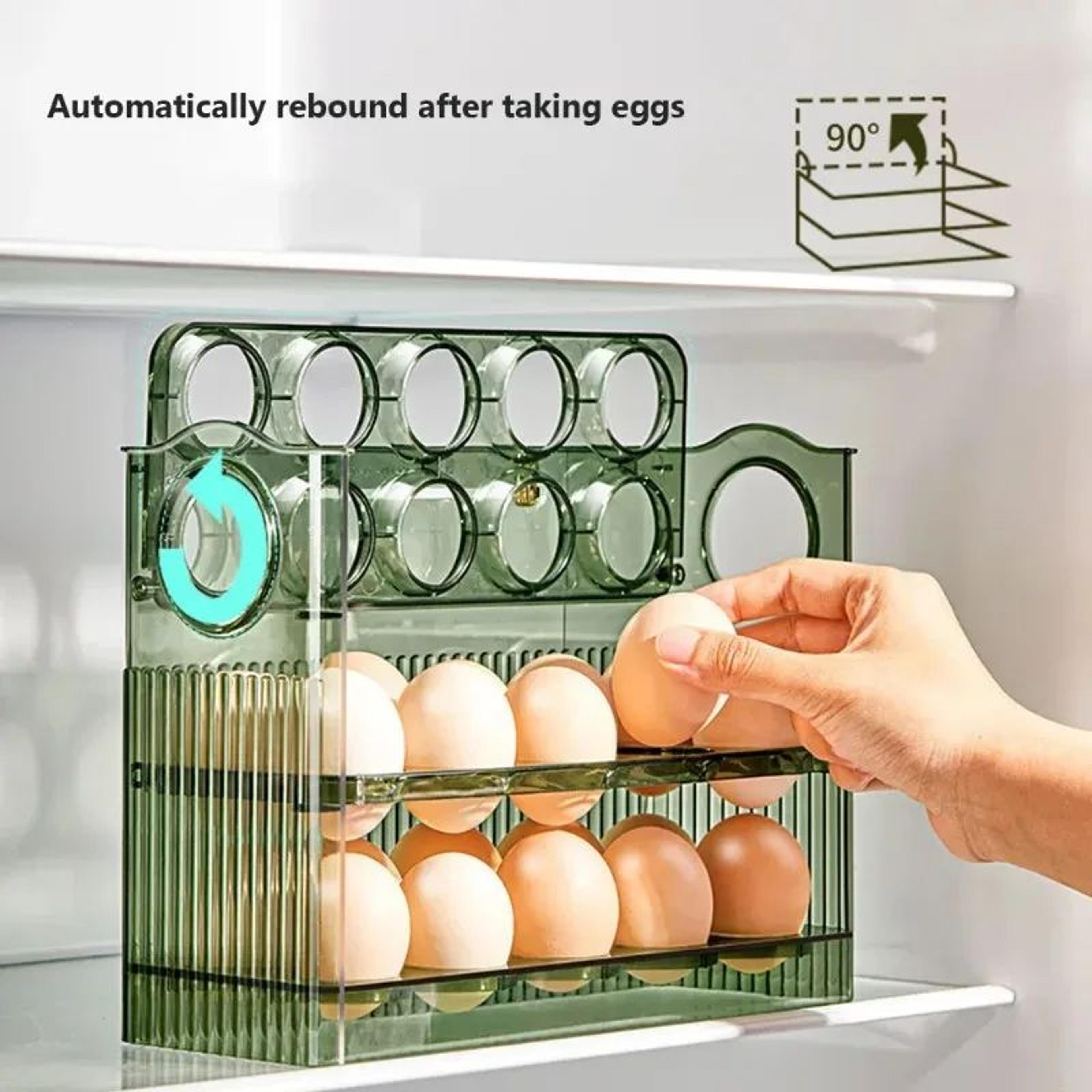 Reversible Refrigerator Door Egg Organizer 2