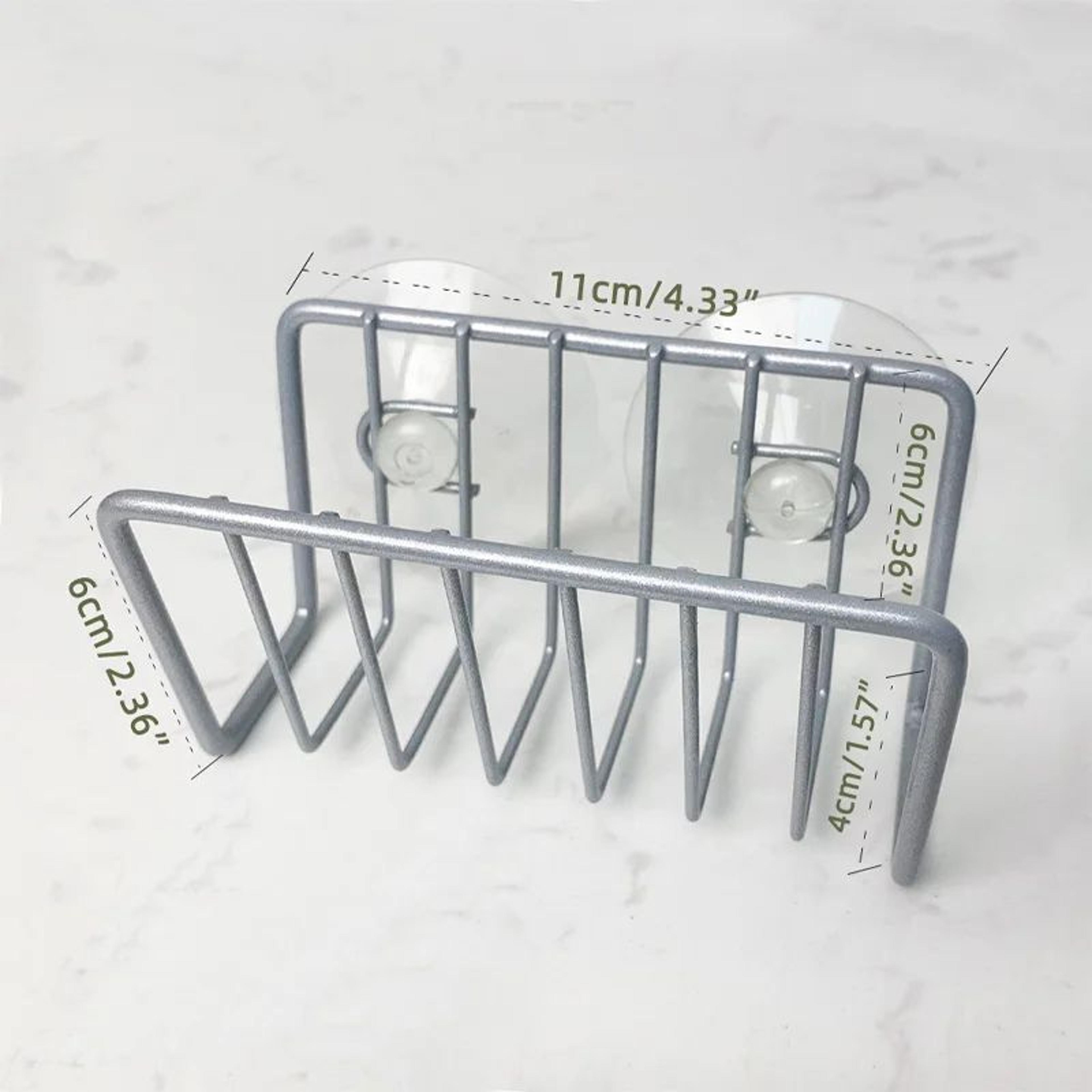 No Drill Sink Sponge Holder And Soap Organizer Rack 10