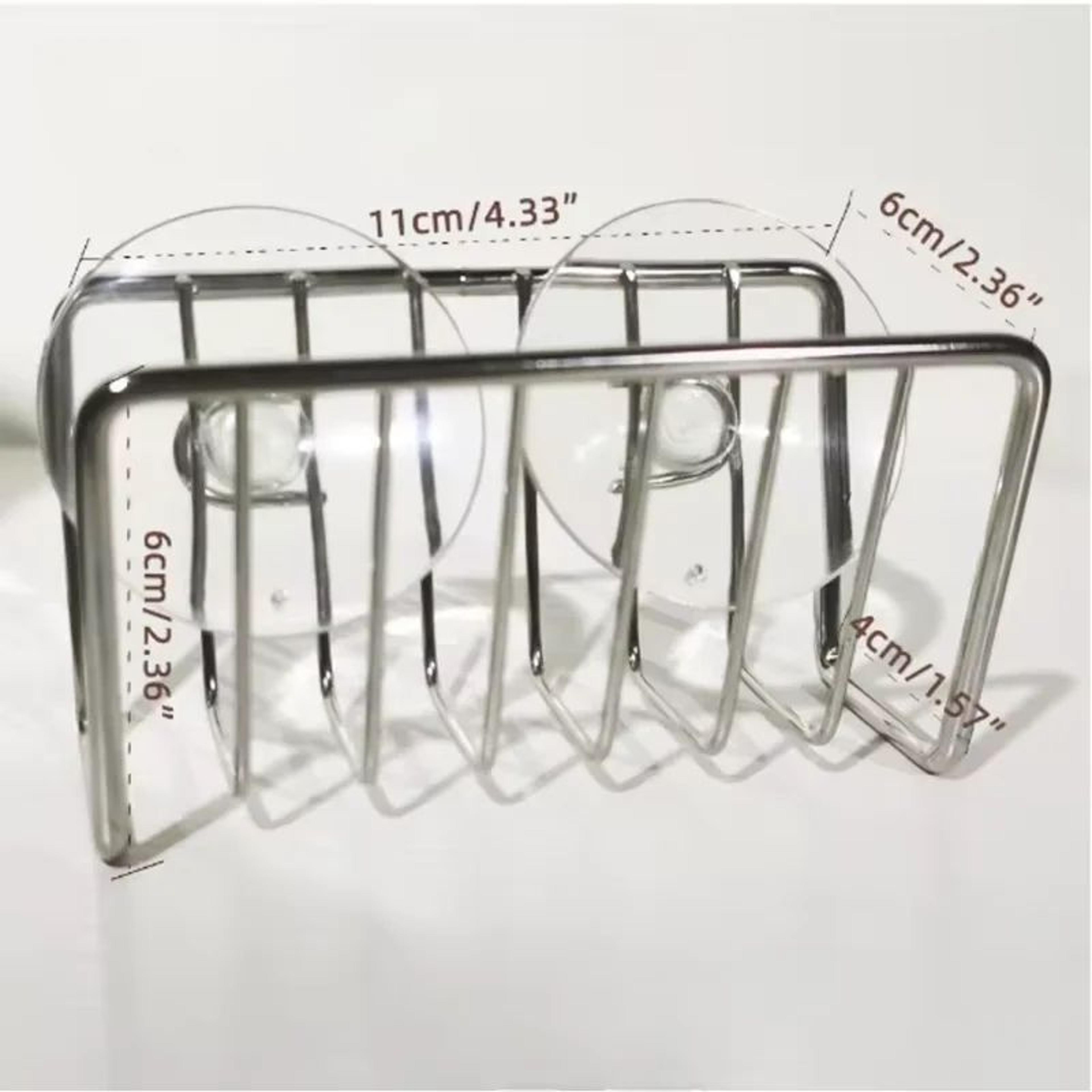 No Drill Sink Sponge Holder And Soap Organizer Rack 12