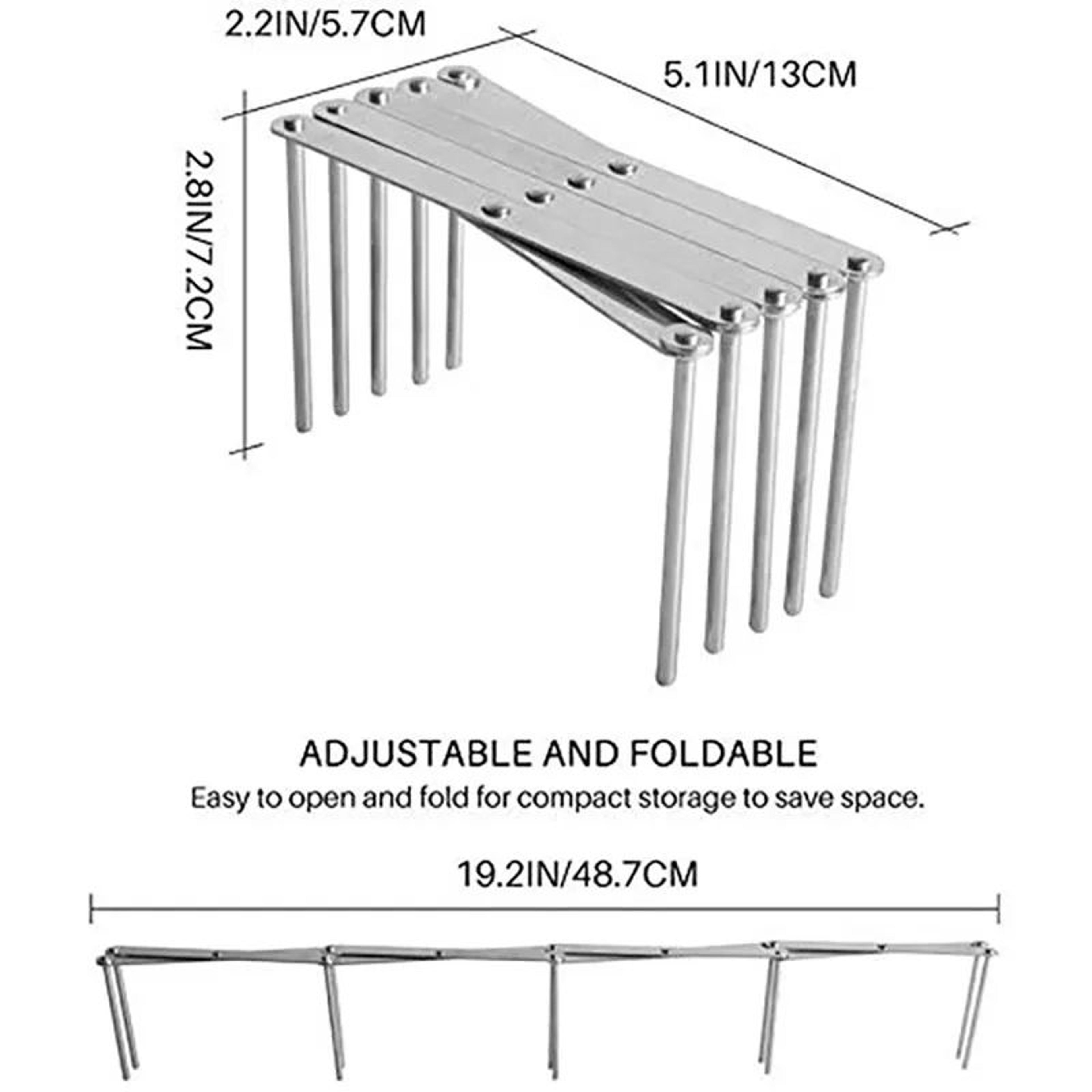Adjustable Pan Lid And Plate Organizer Rack 5