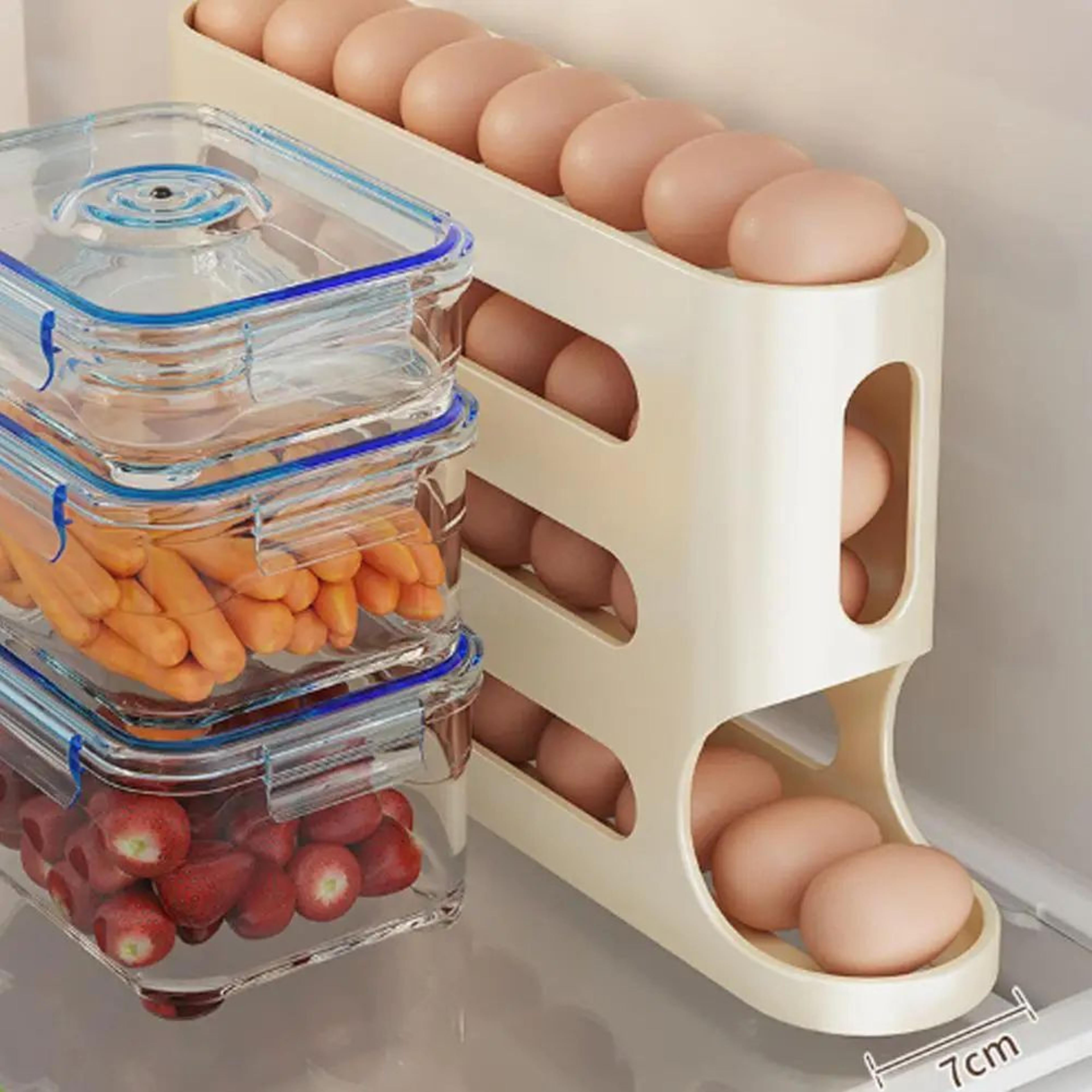 Automatic Rolling Egg Storage Dispenser Rack 4