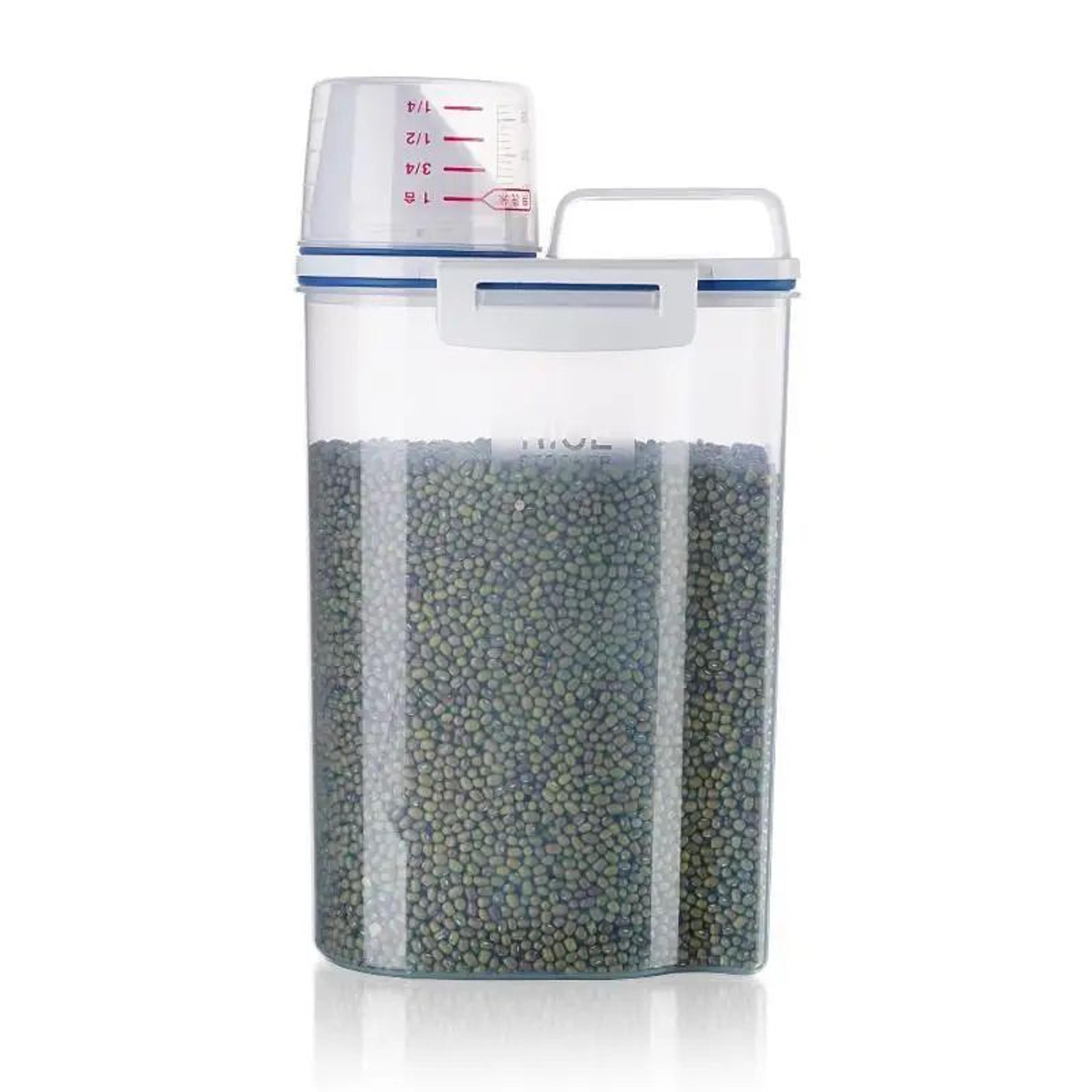 Rice Storage Container With Measuring Cup 23L Pantry Dispenser 5