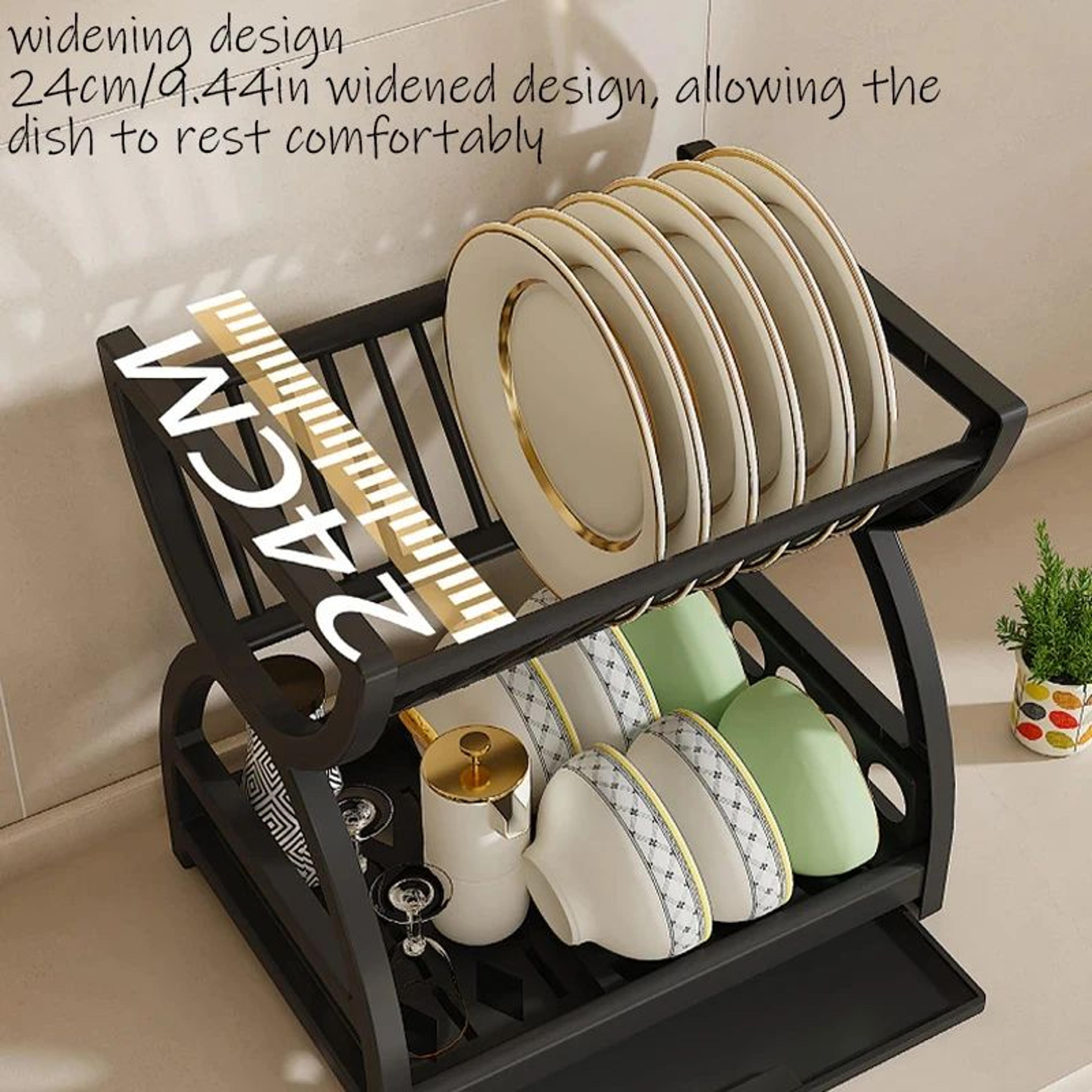 Multi Layer Dish And Utensil Storage Rack With Chopstick Holder 3