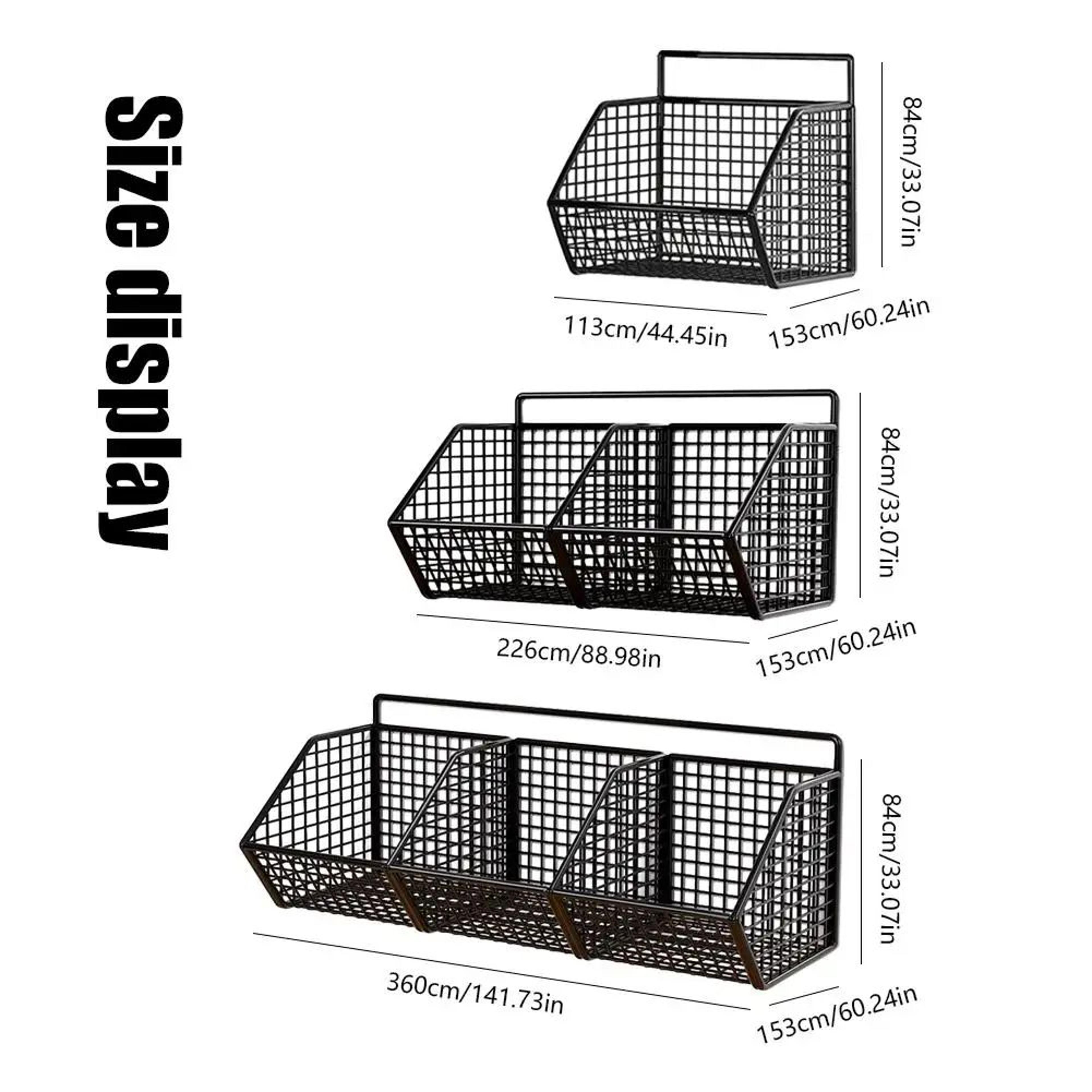 Wall Mount Kitchen Storage Basket With Drain Design 4