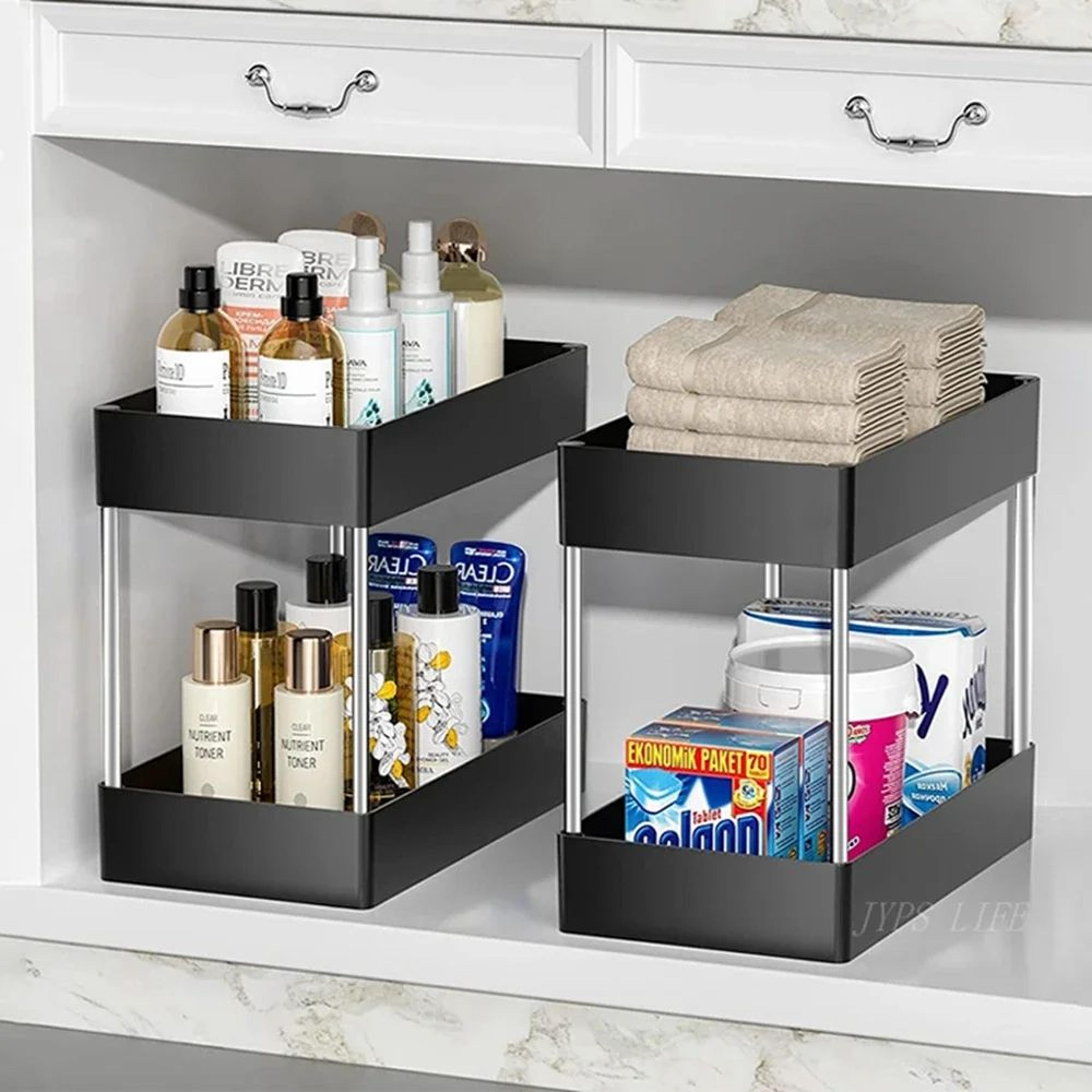 2 Tier Under Sink Storage Organizer Rack 2