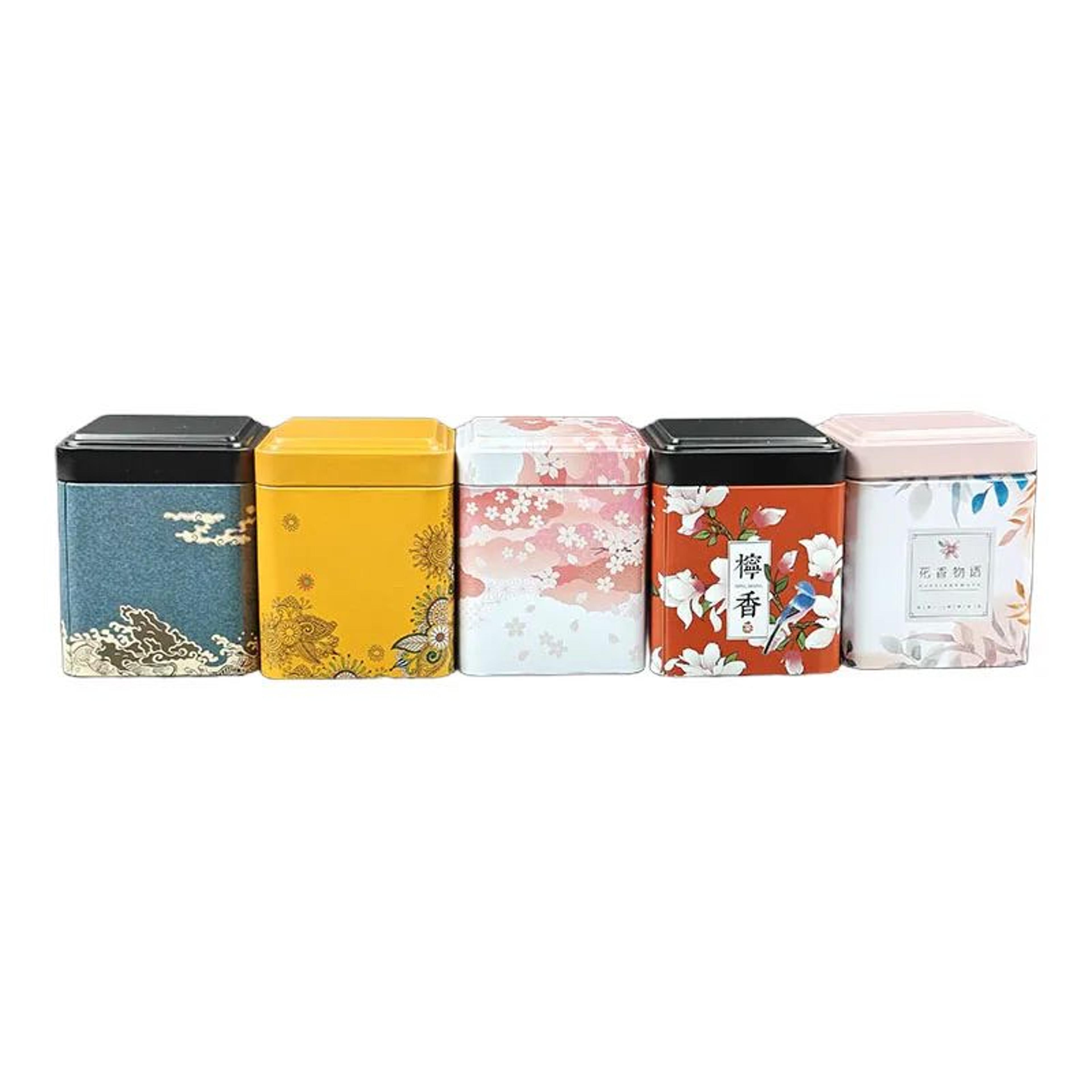 Vintage Tea Storage Tin Canister 5