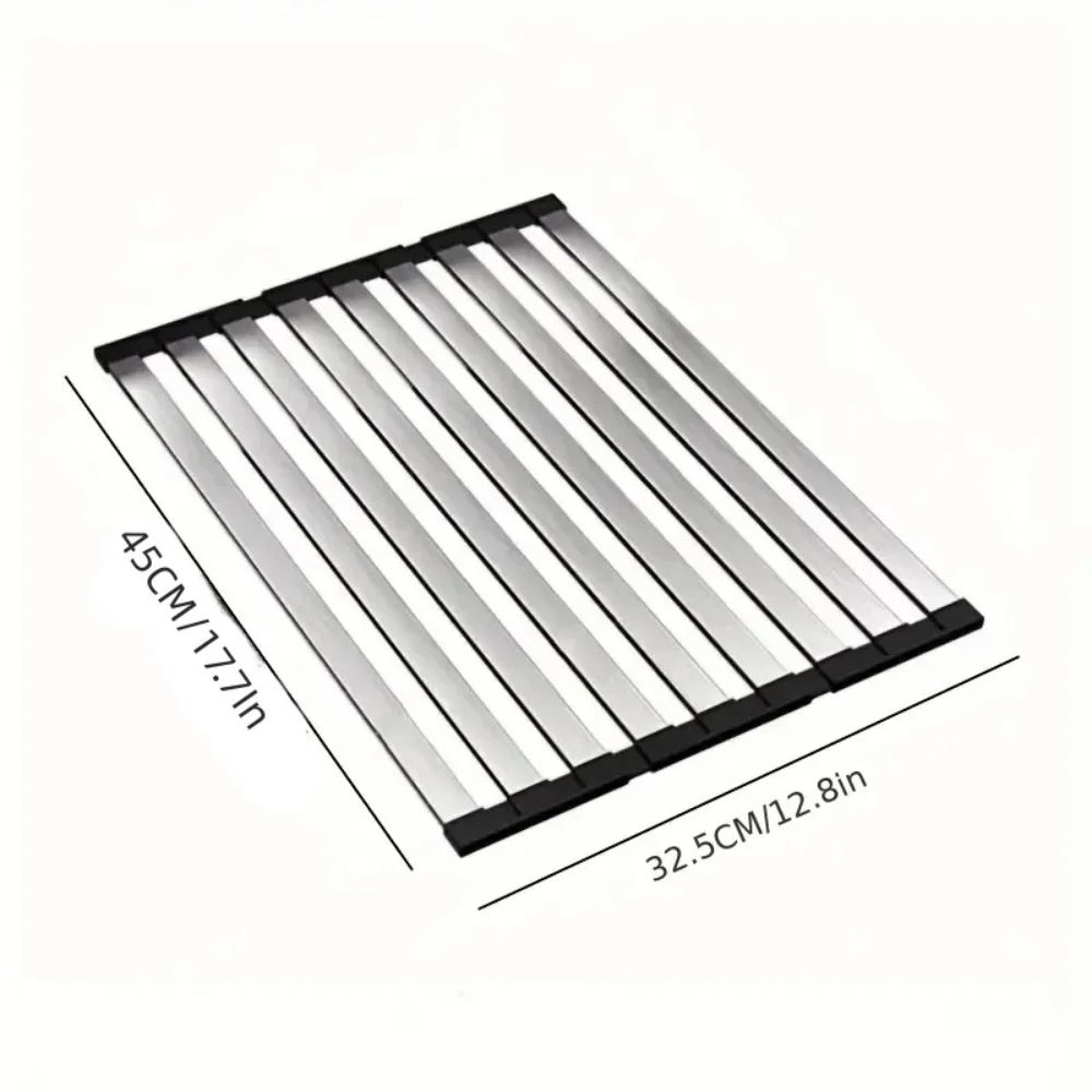 304 Stainless Steel Foldable Dish Drying Rack For Kitchen Sink 6