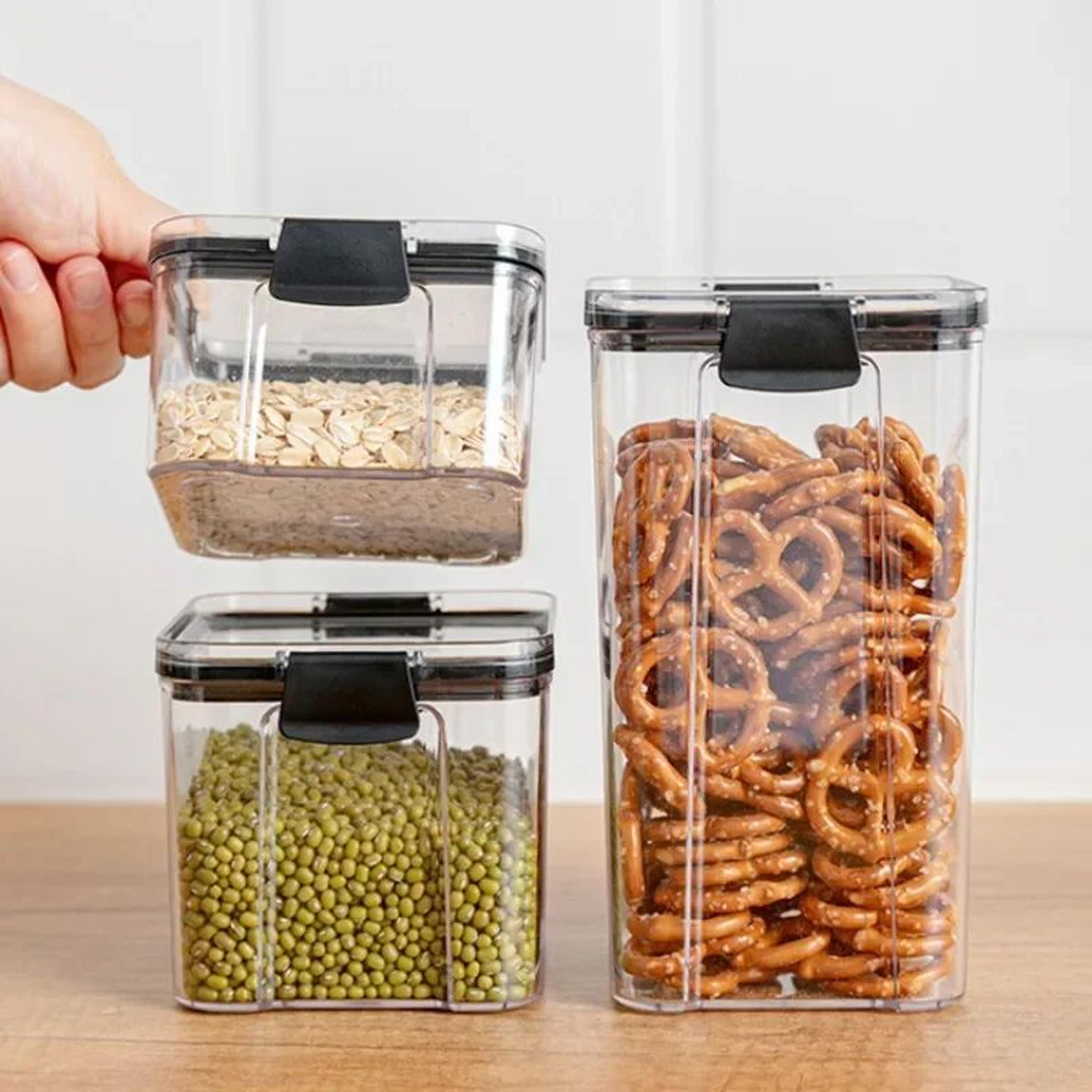 Airtight Food Storage Container Transparent Kitchen Storage Jar 1