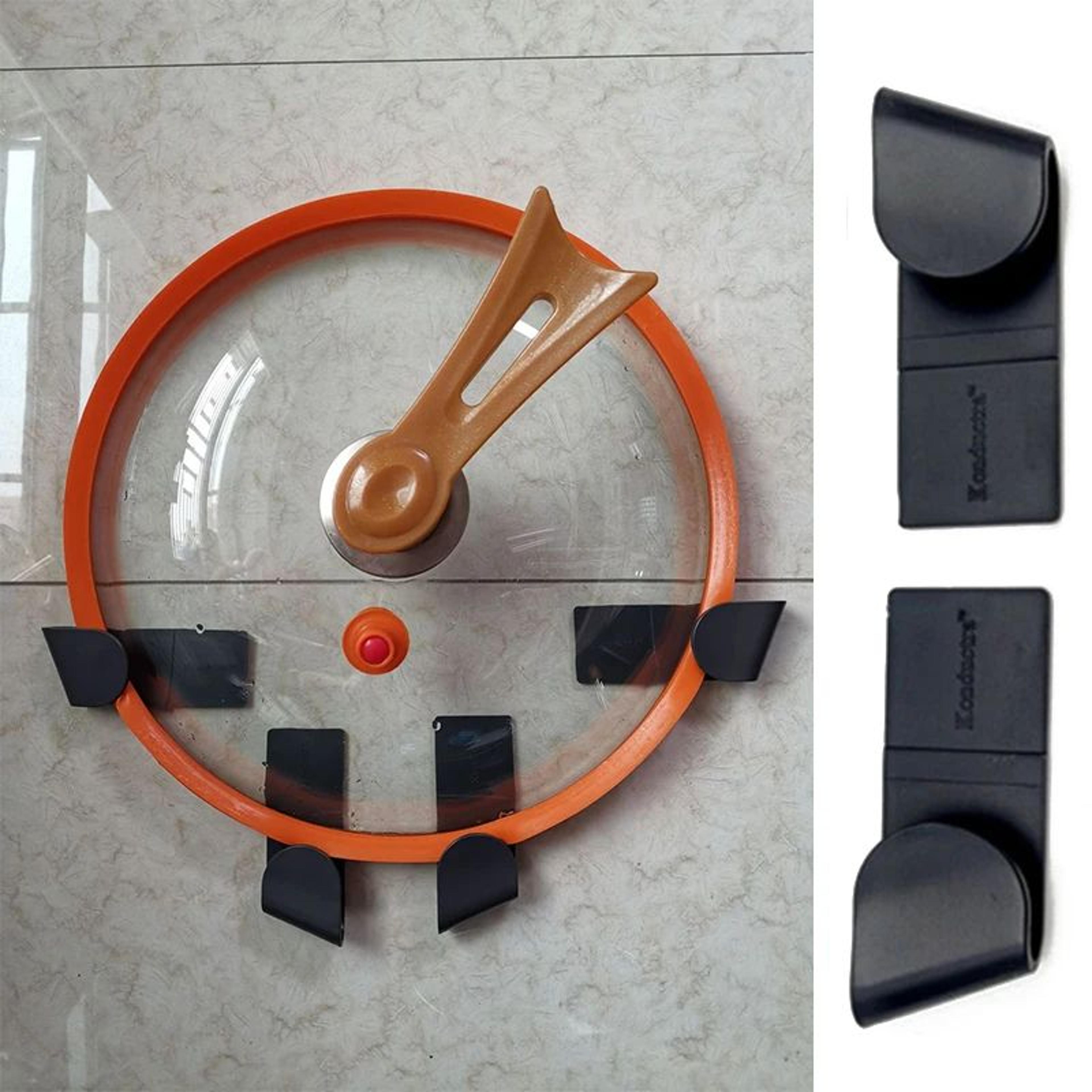 Self Adhesive Pot Lid Holder Set Kitchen Organizer Rack 2