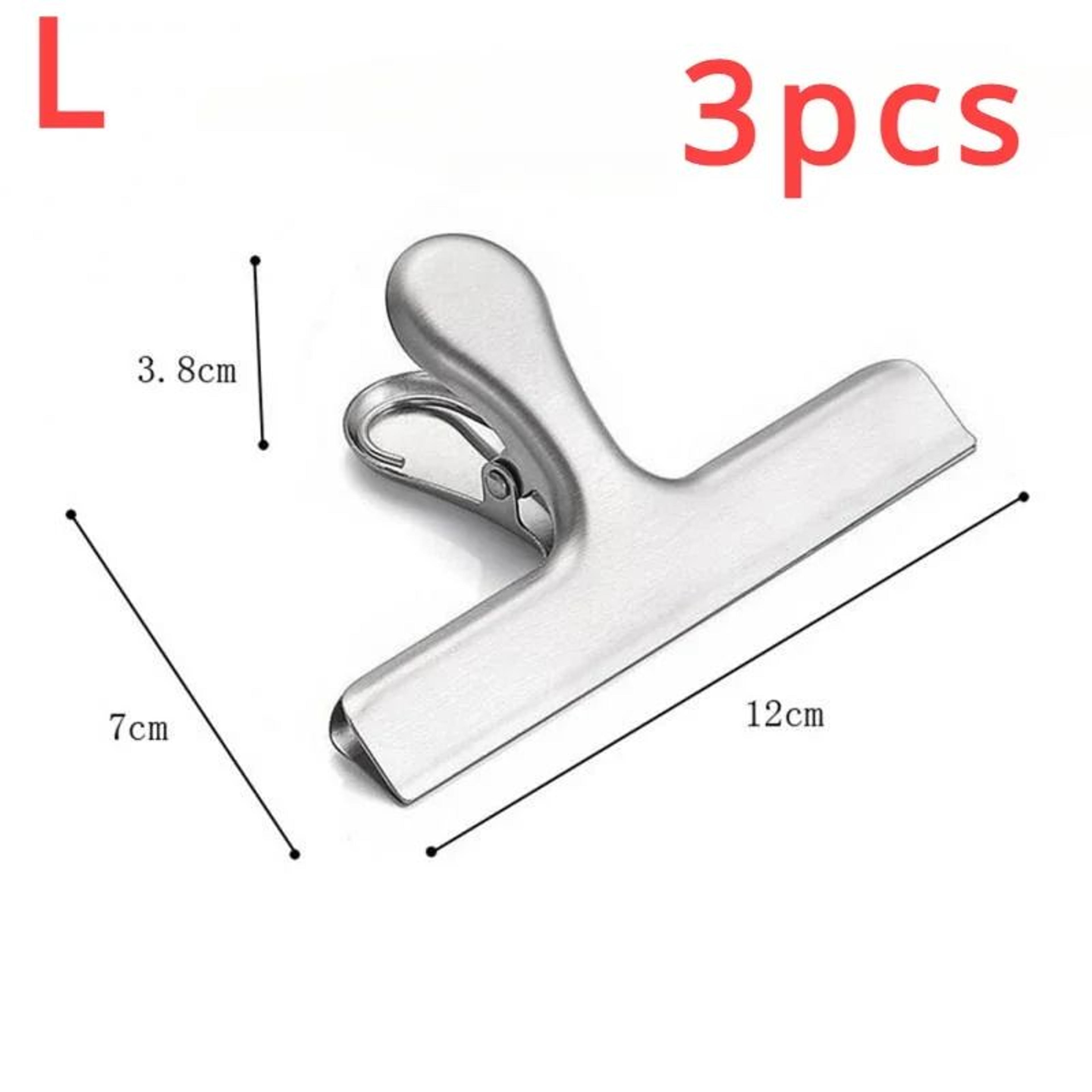 Stainless Steel Food Bag Clips Airtight Snack Sealing Clips Set 6
