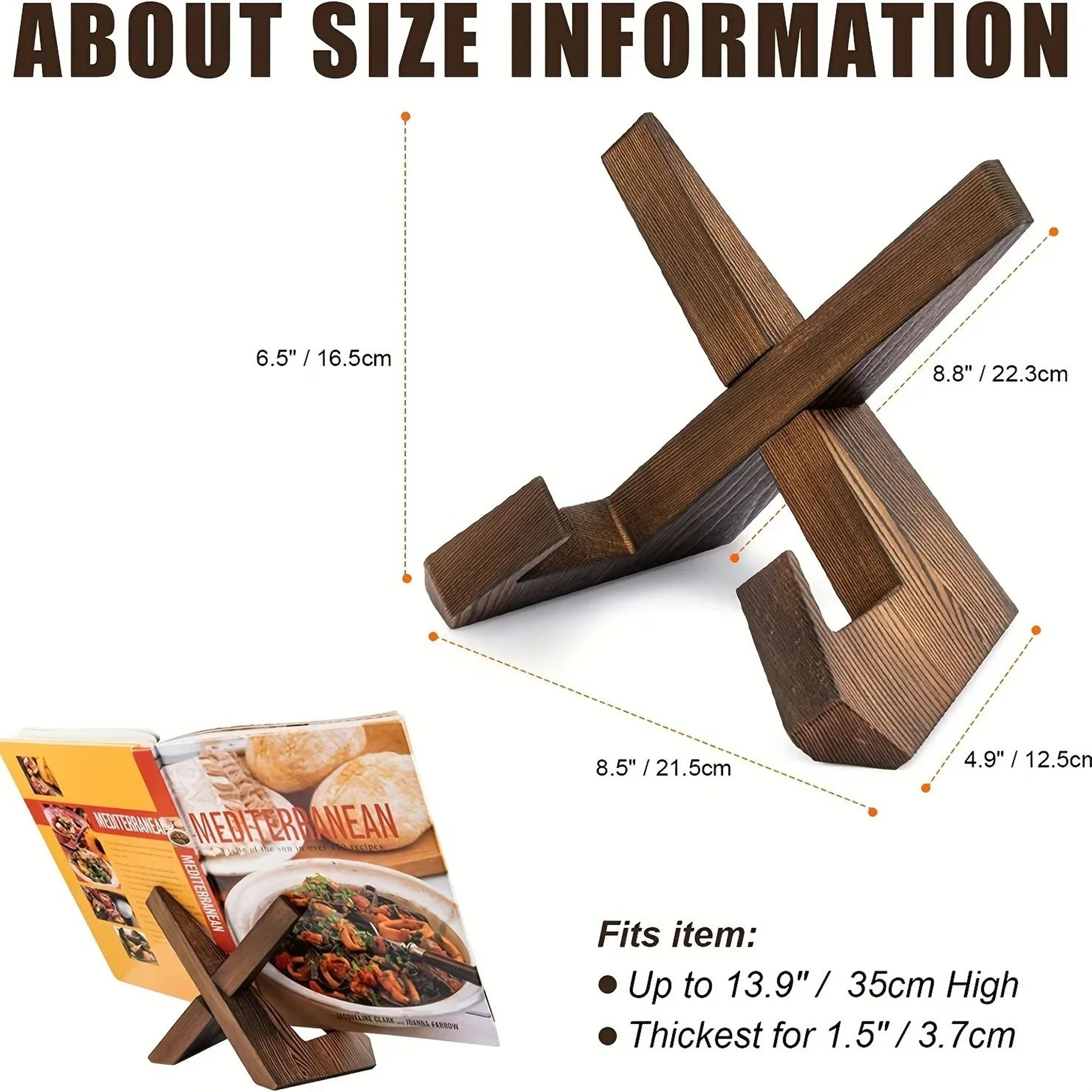 Wooden Cookbook Stand 4