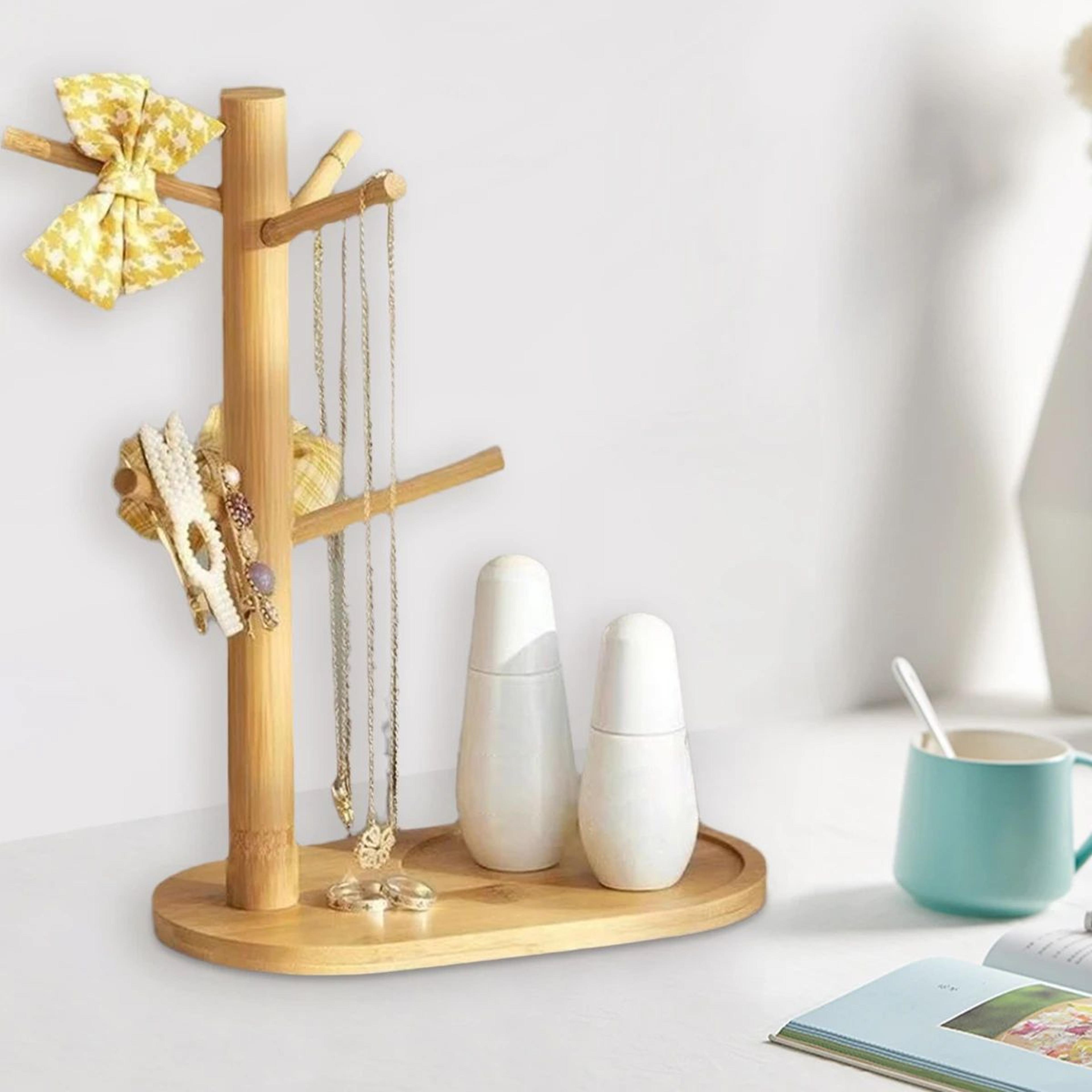 Bamboo Mug Tree Holder Coffee Cup Rack Counter Organizer 2