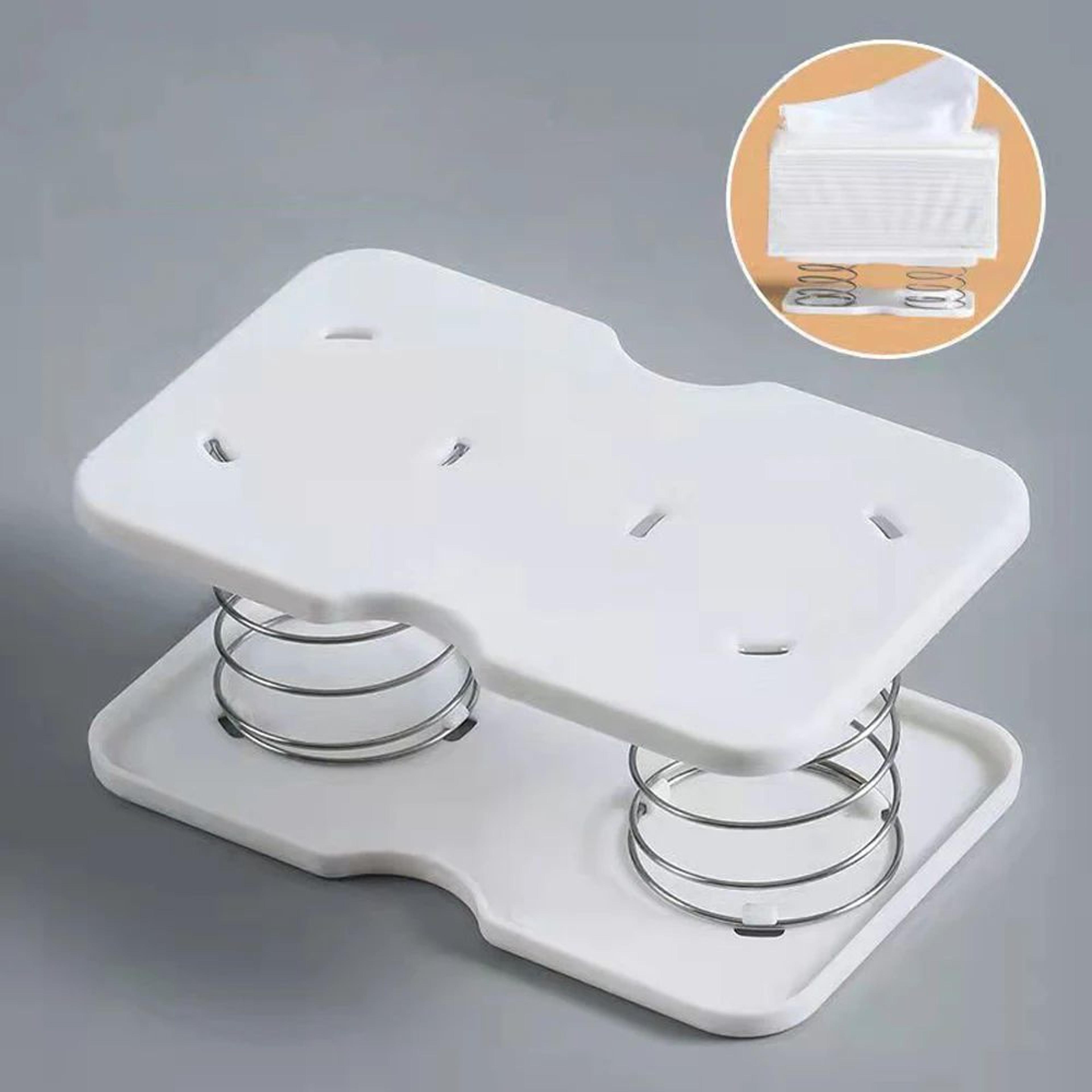 Spring Loaded Tissue Box Automatic Tissue Dispenser Holder 0